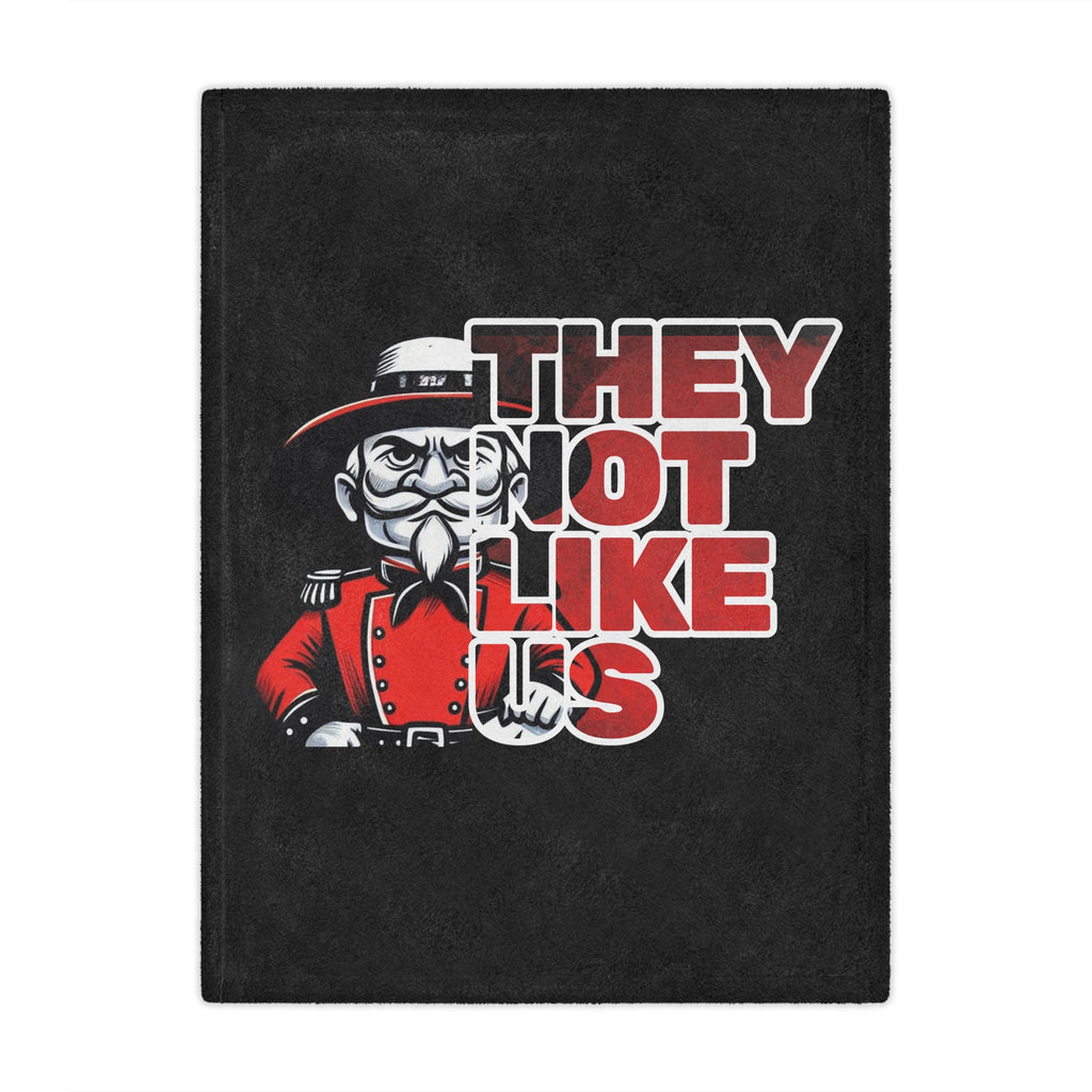 They Not Like Us Rebels Bold Statement Minky Blanket - Cozy Throw for Fans, Unique Gift, Motivational Decor,