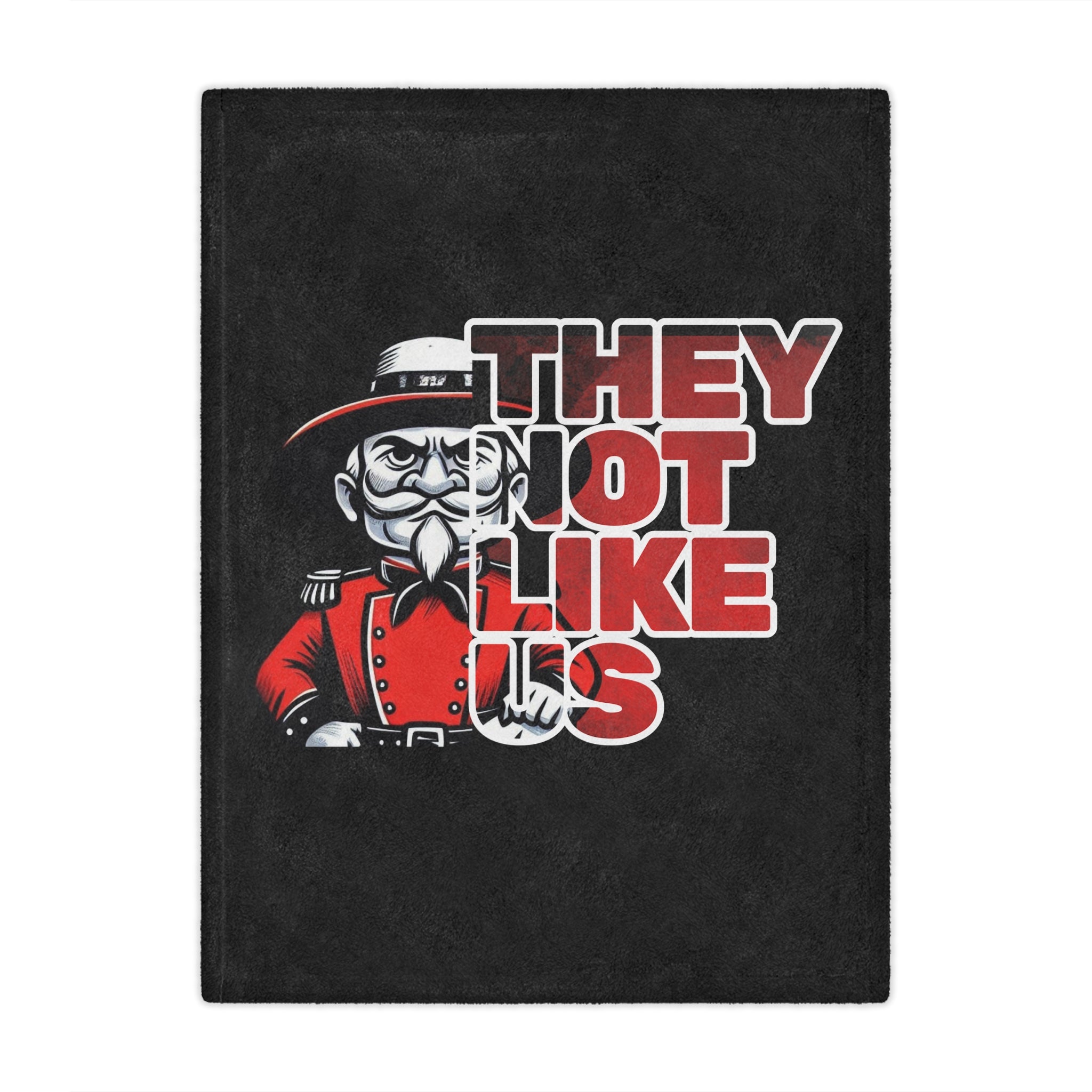 They Not Like Us Rebels Bold Statement Minky Blanket - Cozy Throw for Fans, Unique Gift, Motivational Decor,