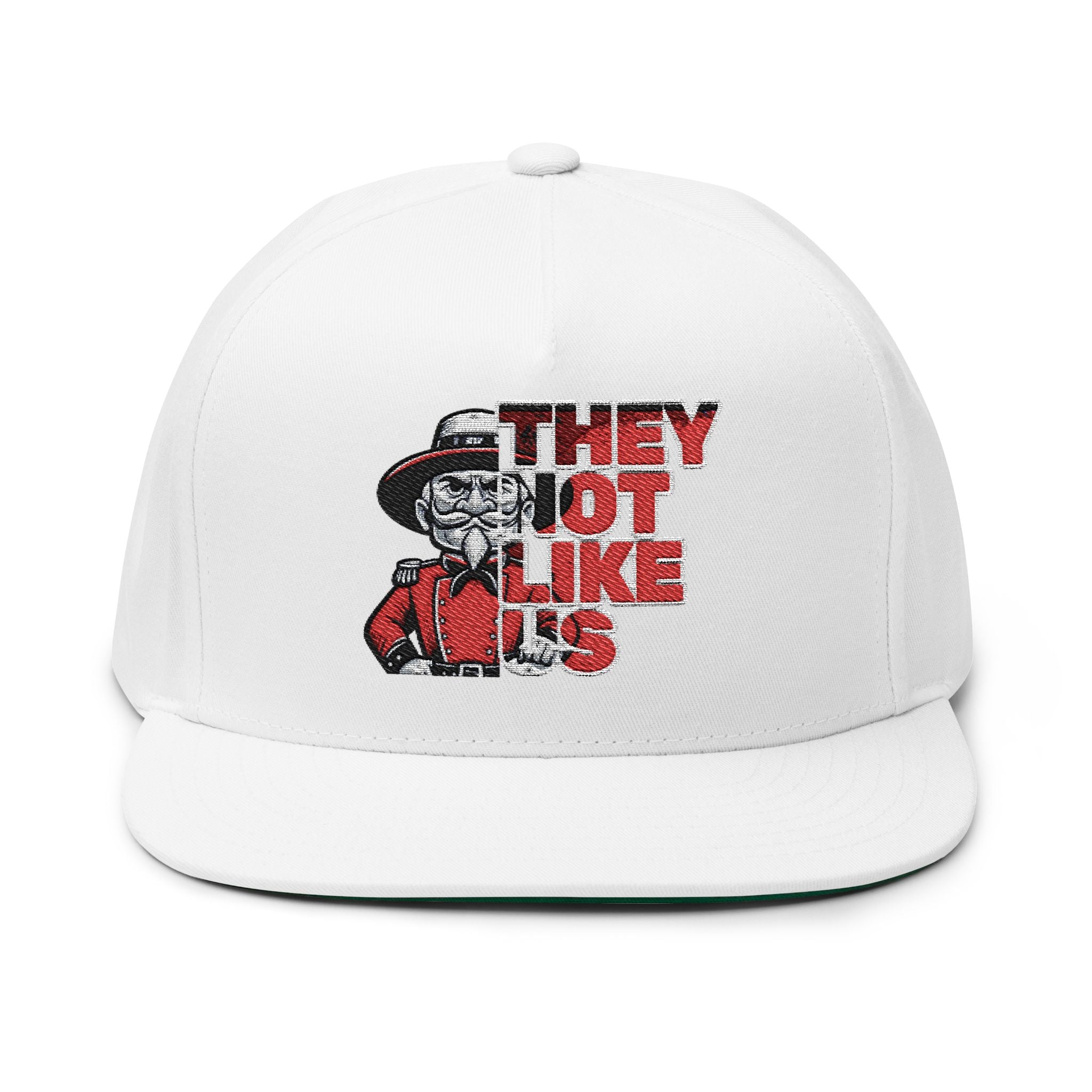Rebels They Not Like Us Flat Bill Cap (Embroidery)
