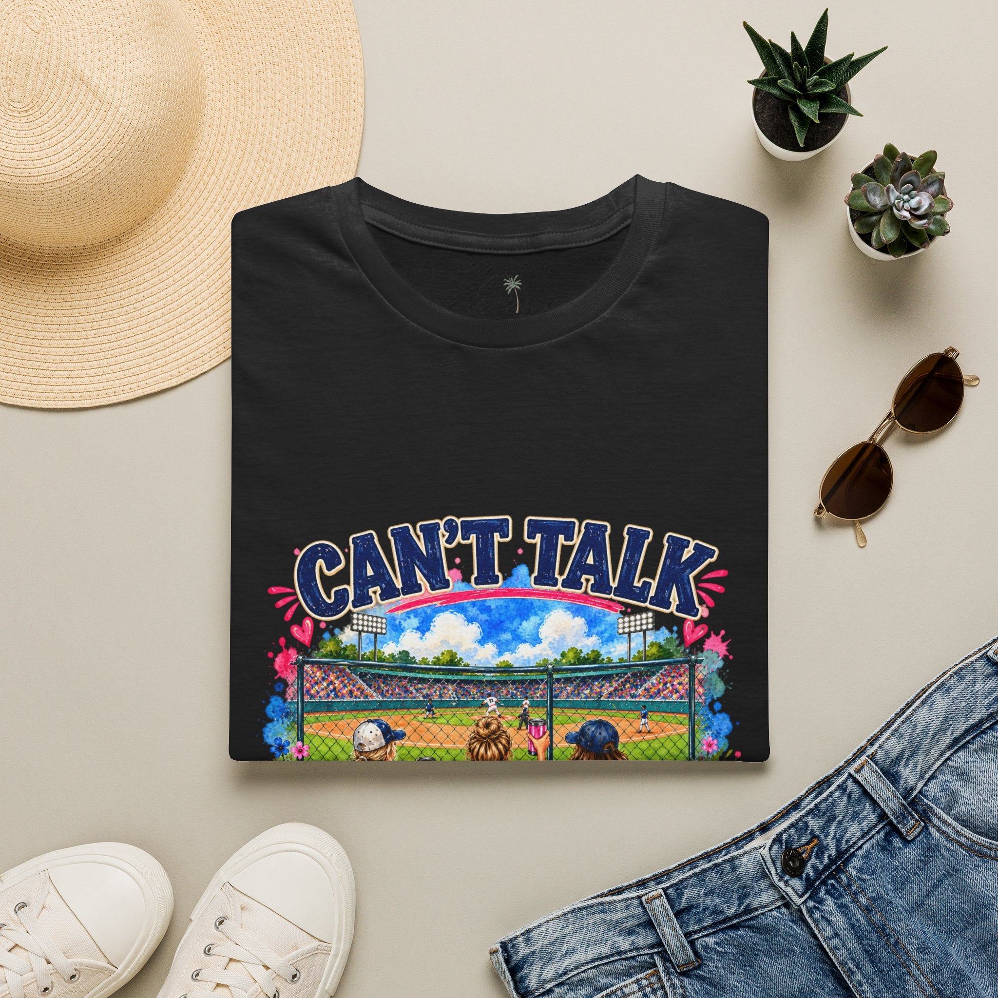 Can't Talk Game Changer T-Shirt | Baseball Field Dugout Design