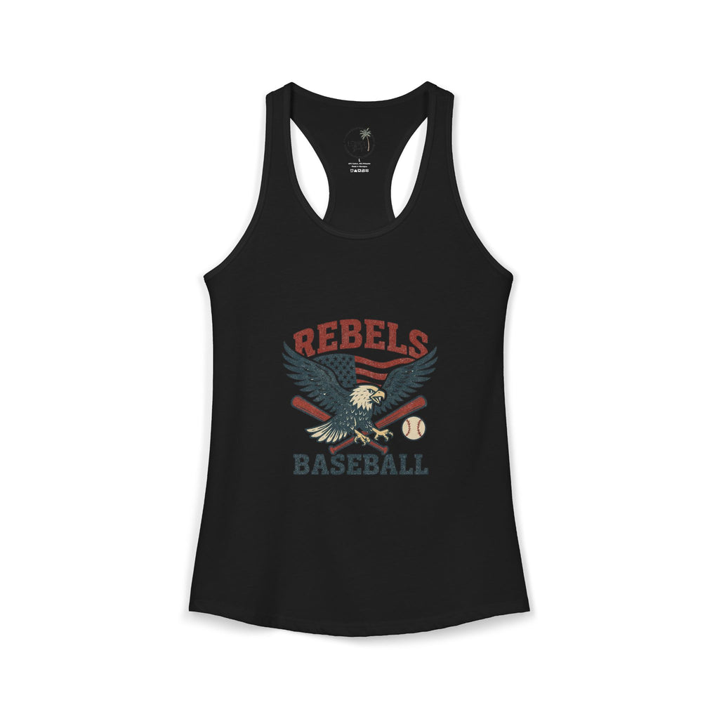 Rebels Baseball Tank Women's Ideal Racerback Tank
