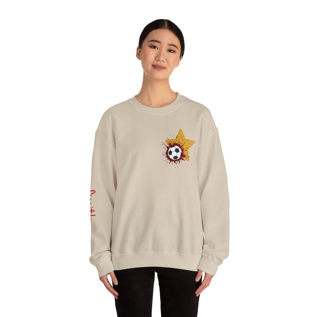 Liberty Soccer Player Crewneck Sweatshirt | My Favorite Player Back Print
