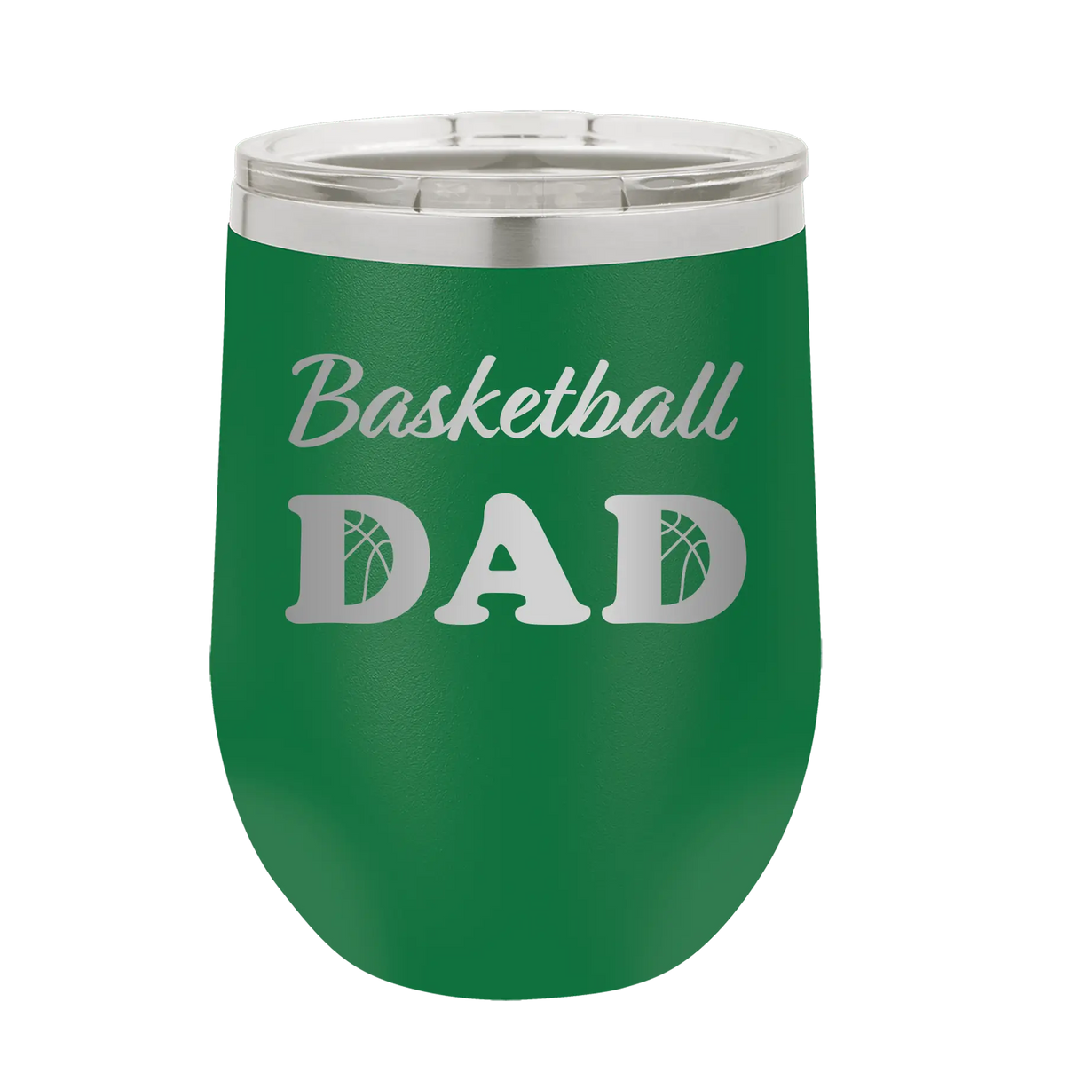 Basketball Dad2 Wine Cup | Green
