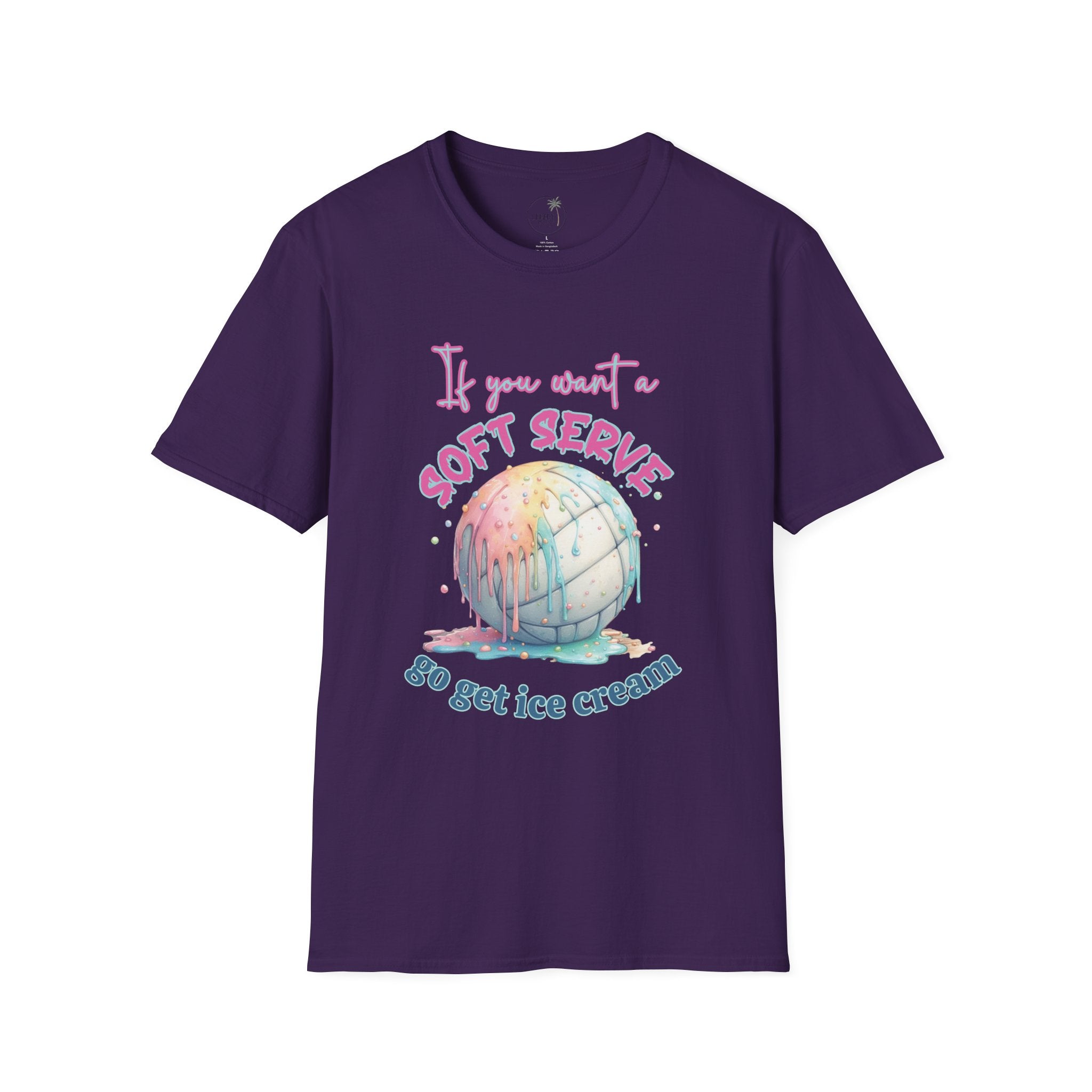 Soft Serve Volleyball Shirt, pastel ice cream graphic