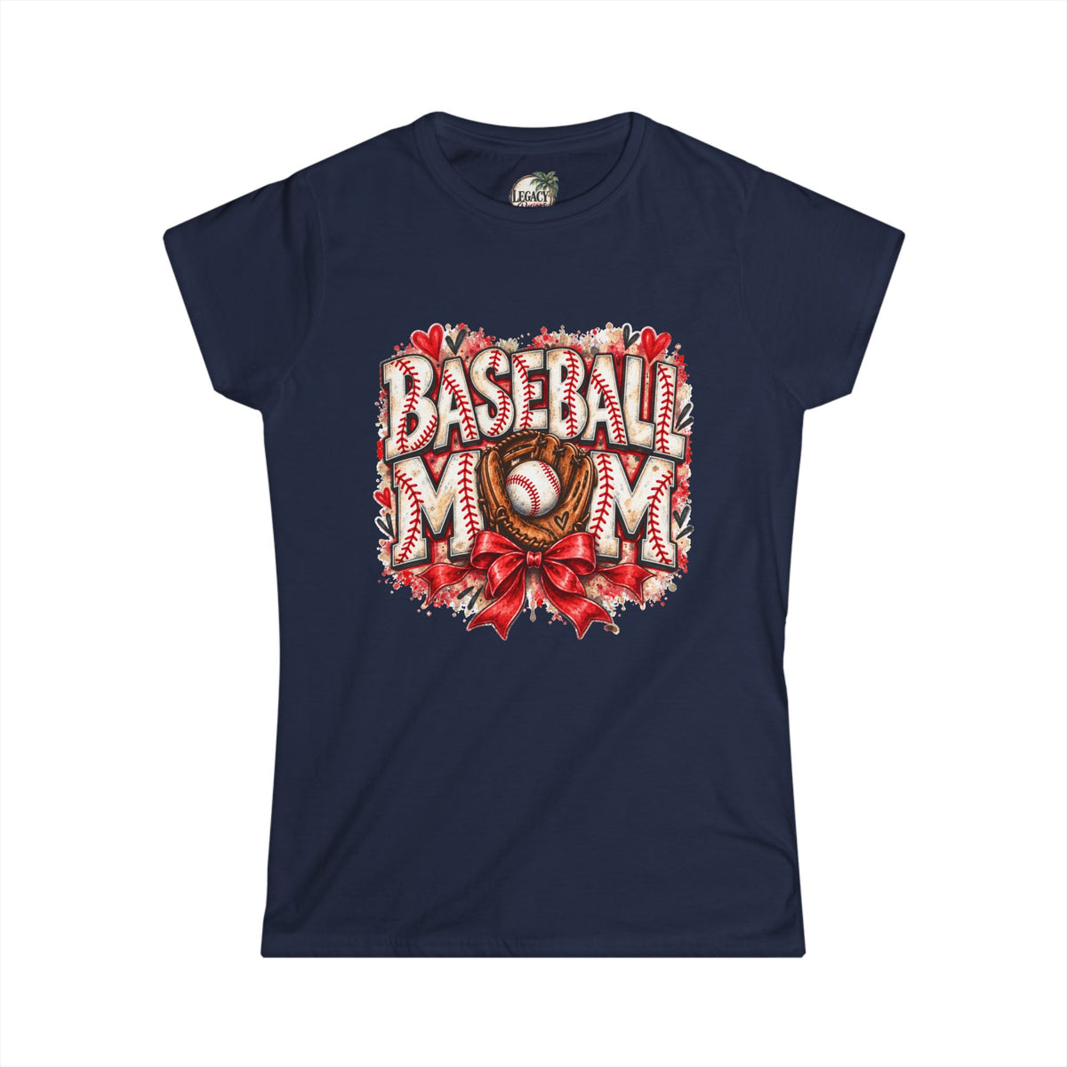 Baseball Mom tee | Women's baseball mom shirt, softball glove graphic
