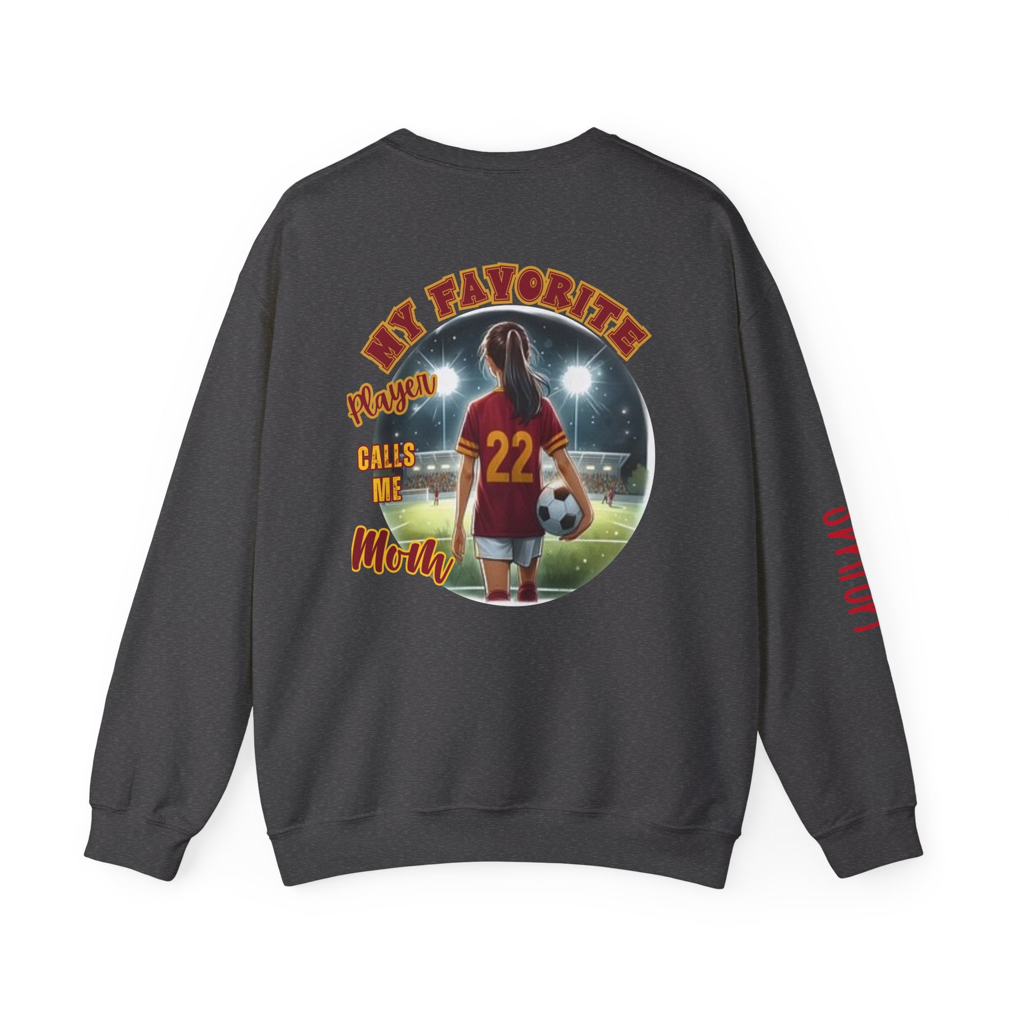Liberty Soccer Player Crewneck Sweatshirt | My Favorite Player Back Print