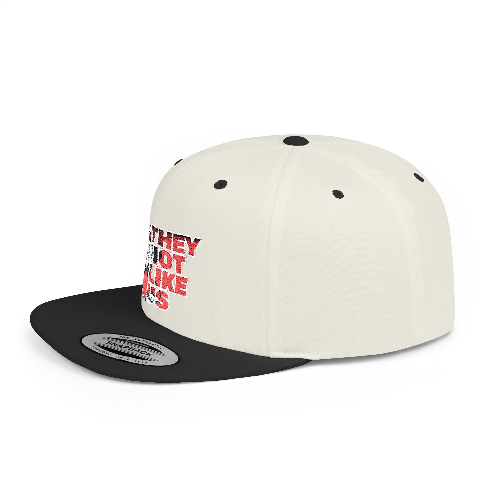 Rebel-They Not Like Us Flat Bill Snapback Hat, Team Spirit Cap, Gift for sports Mom/Dad, Game Day Accessory,