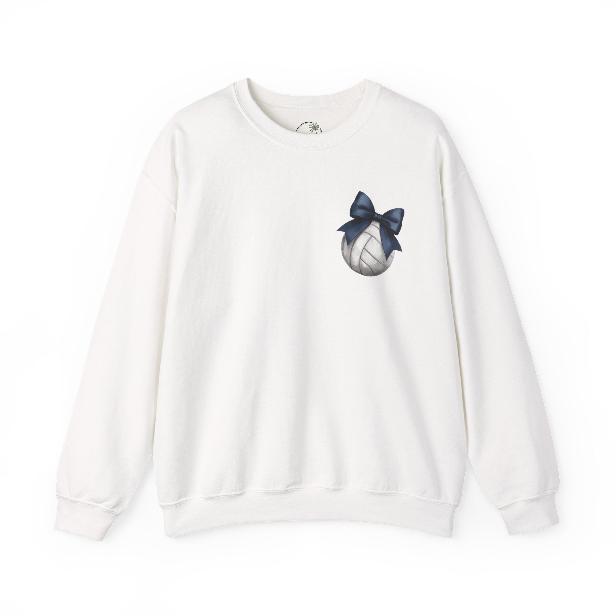 Falcons Freedom with Navy Bow Crewneck Sweatshirt