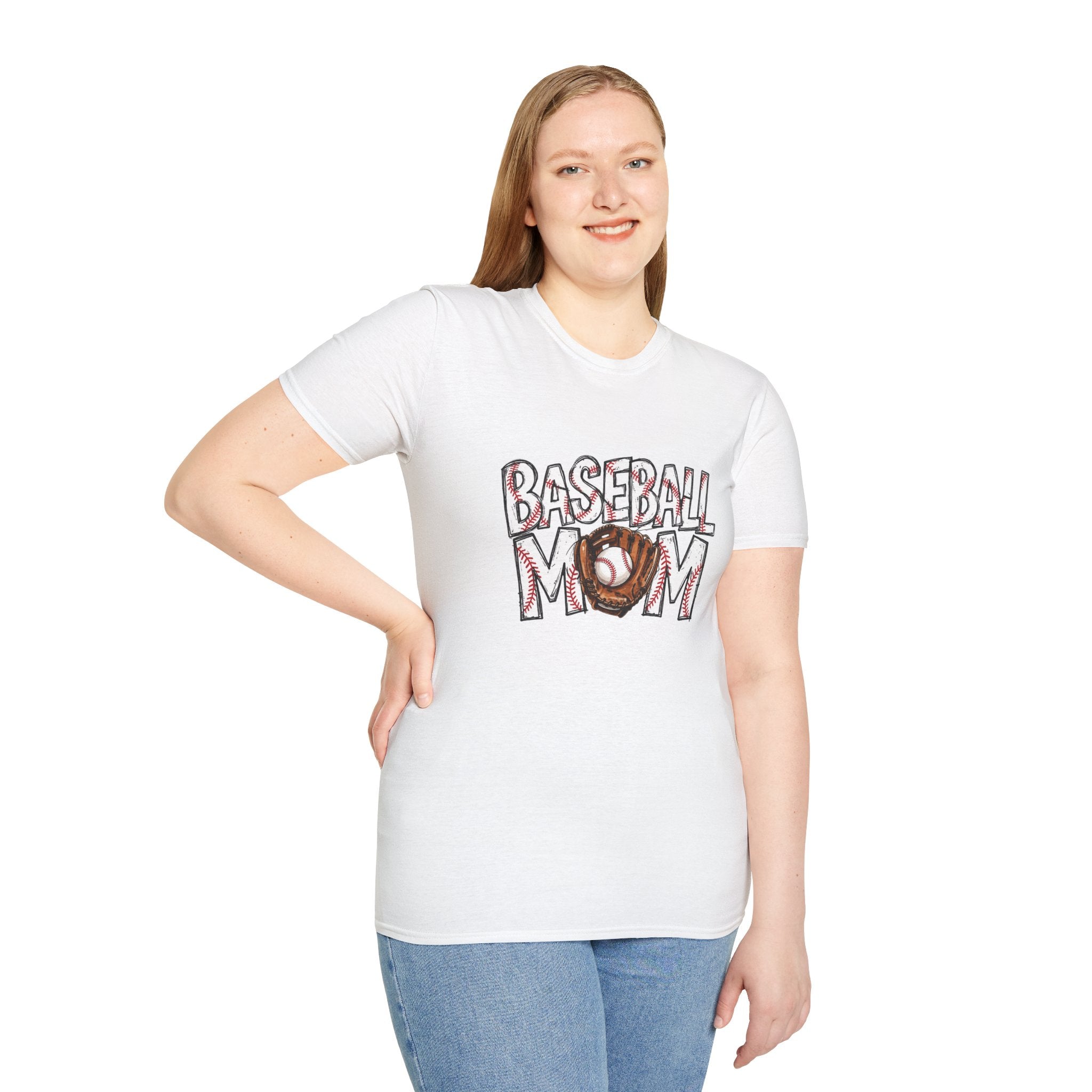 Baseball Mom T-Shirt | Baseball Ball Graphic, Mom Lettering