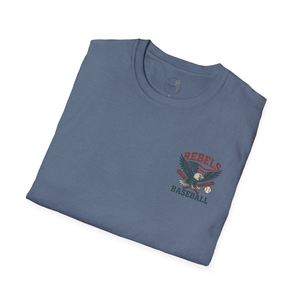Rebels Eagle Baseball T-Shirt | Vintage Sports Team Shirt