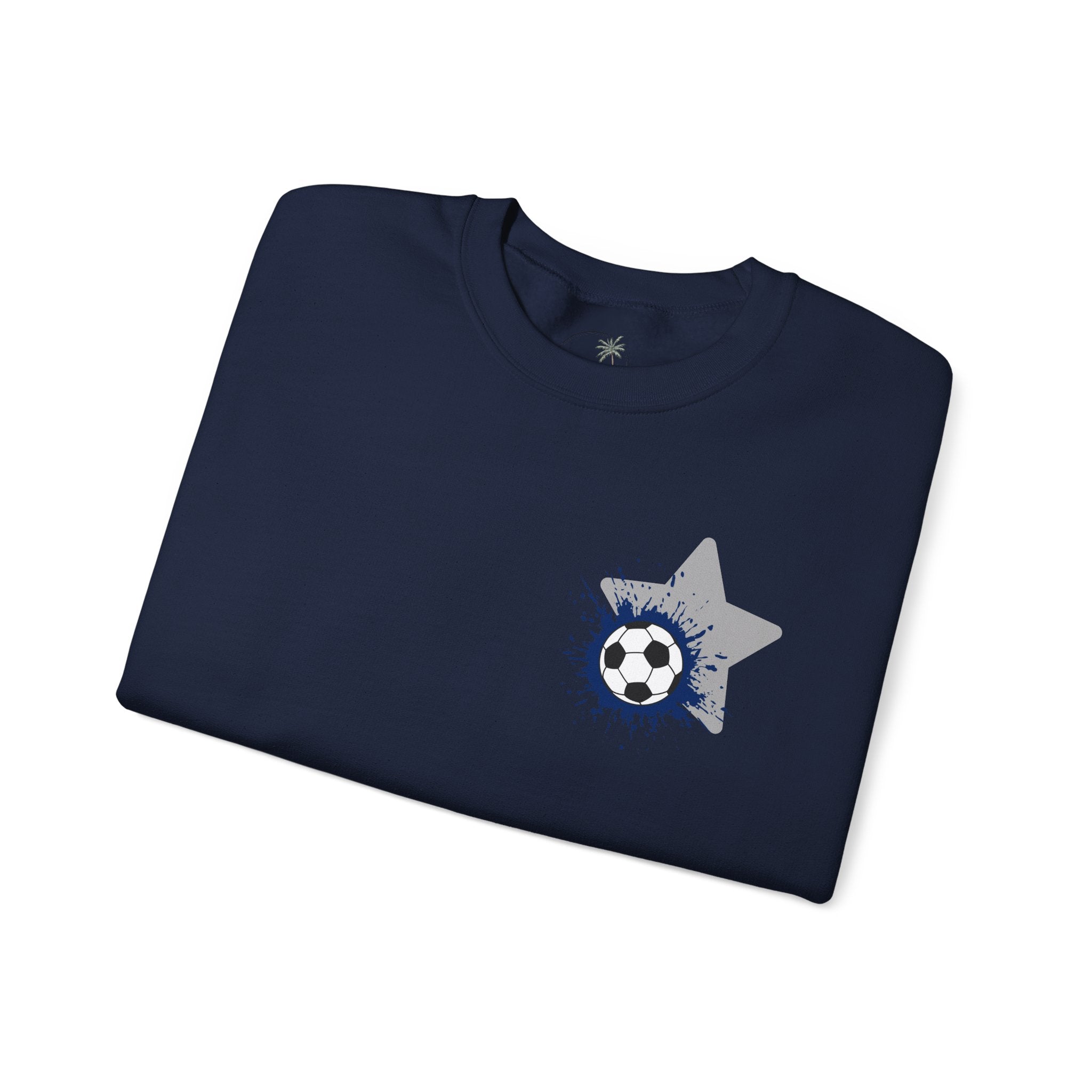Freedom Falcons Soccer Player Crewneck Sweatshirt | My Favorite Player Back Print