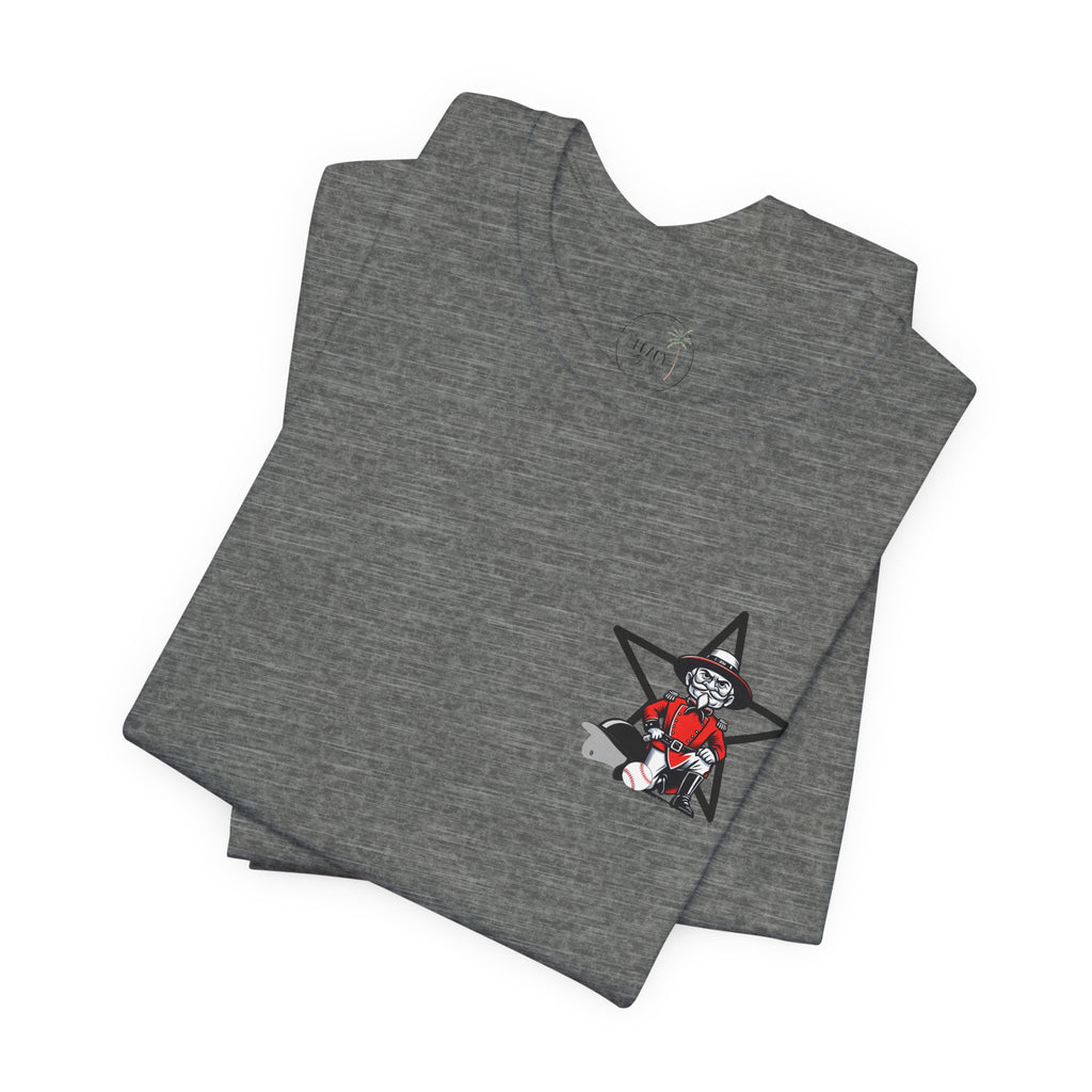 Rebel Baseball Tee, Unisex Short Sleeve Shirt, Graphic T-Shirt, Sporty Apparel, Casual Wear, Gift for Fans