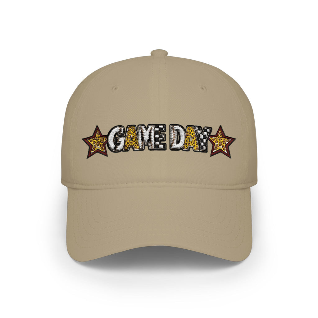 GAME DAY Low Profile Baseball Cap | leopard Stars Sport Fan Hat