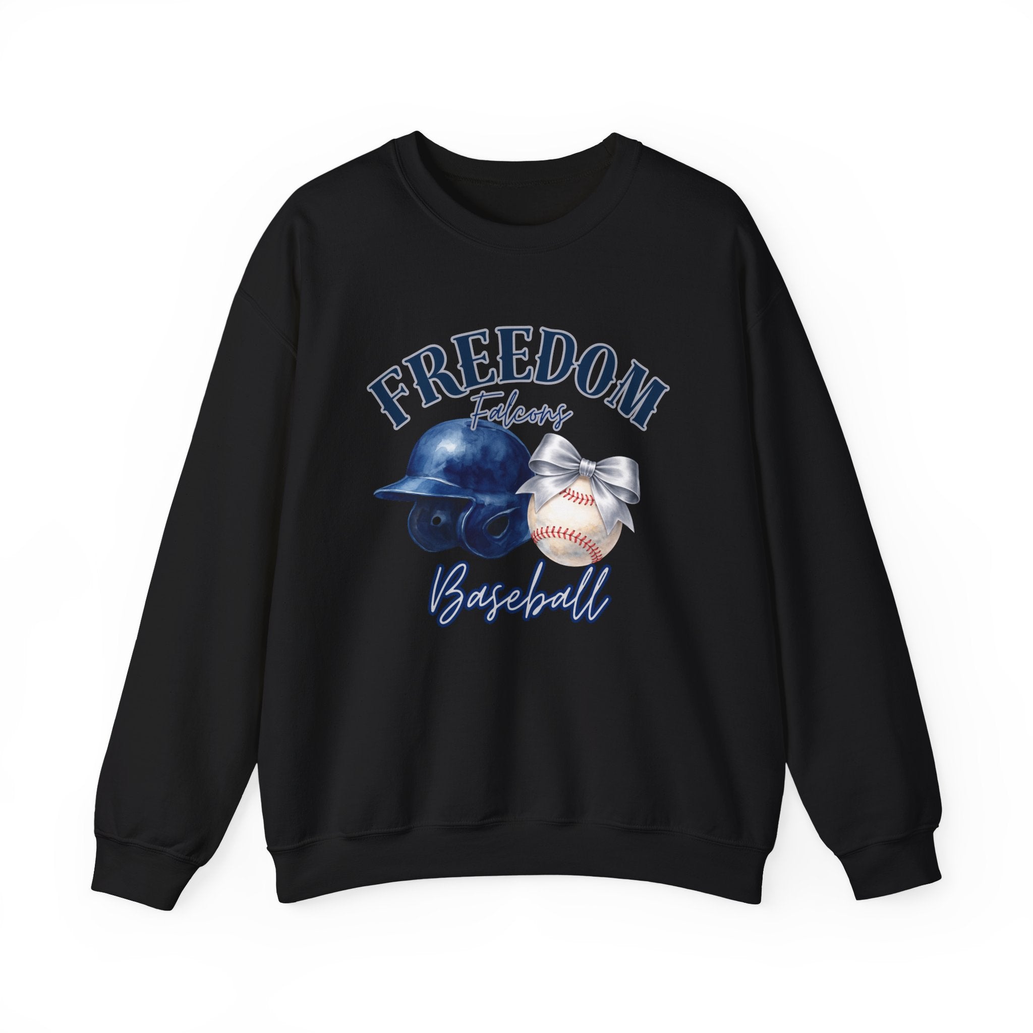 Freedom Baseball Crewneck Sweatshirt | Helmet and Baseball Graphic