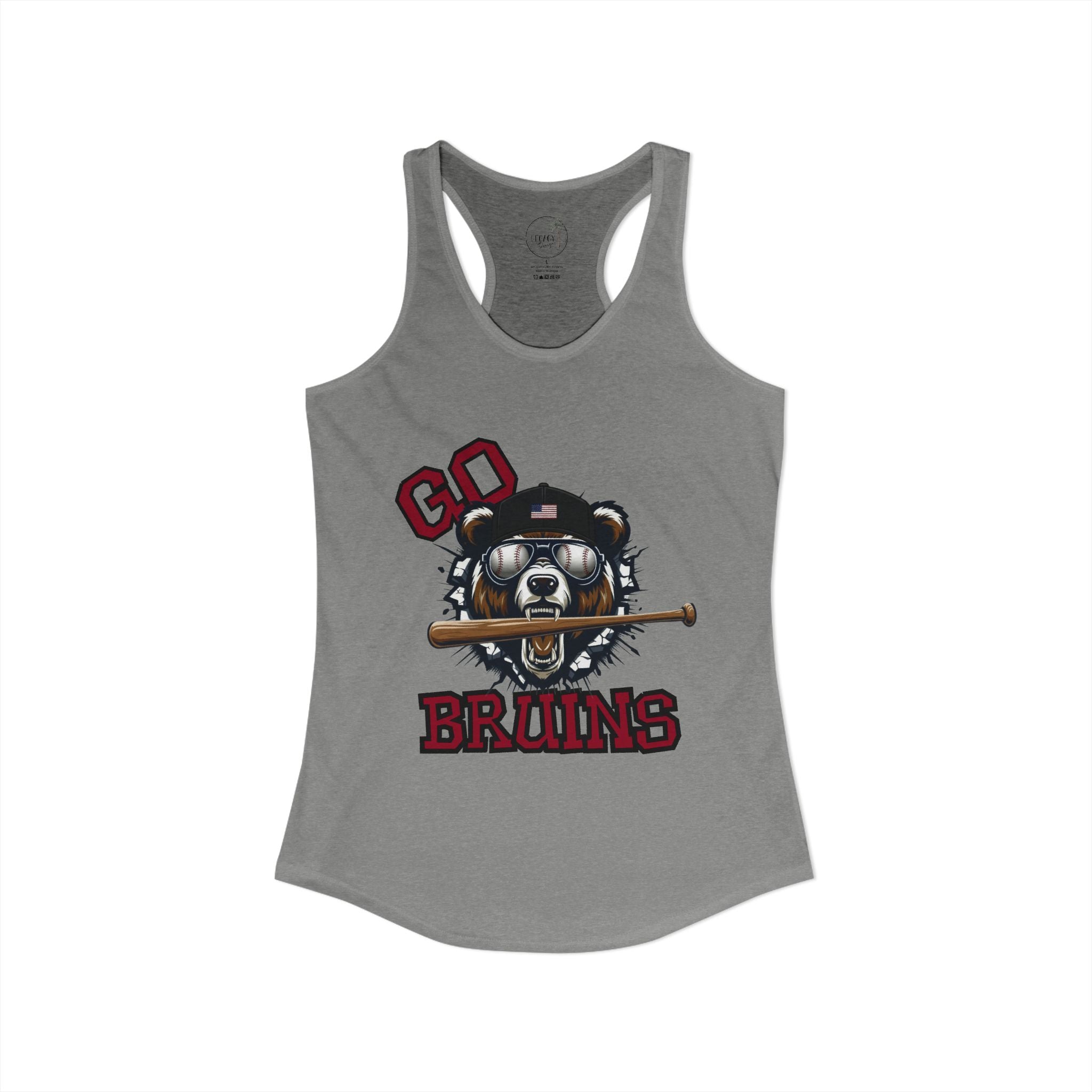 Bruins Baseball Women's Ideal Racerback Tank