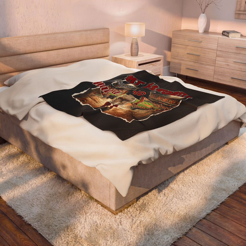My Favorite Player Calls Me Nana Velveteen Blanket | Baseball Stadium Design