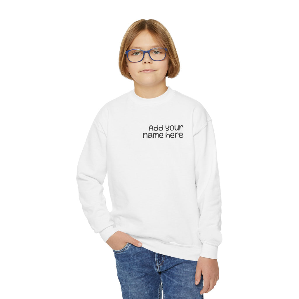 Custom Youth Dance Lovers Crewneck , Personalized Gift for Kids, Dance Sweatshirt, Fun Fashion for Youth, Kids' Activewear