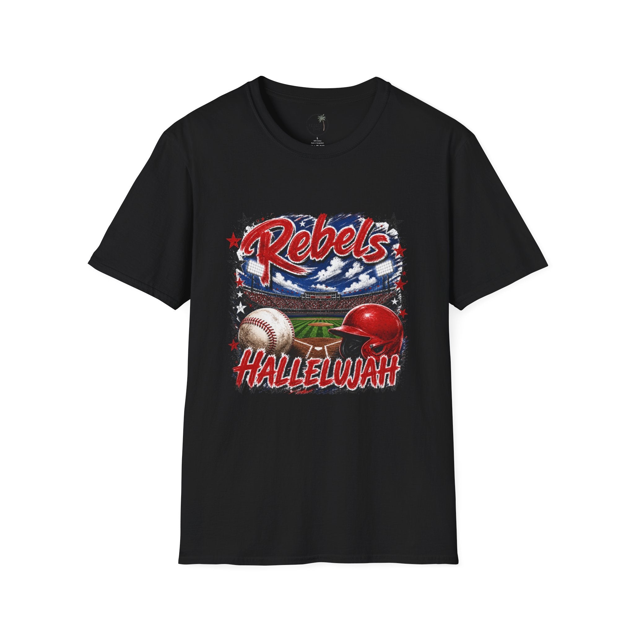 Rebels Baseball Graphic T-Shirt — 'Hallelujah' Team Spirit Tee