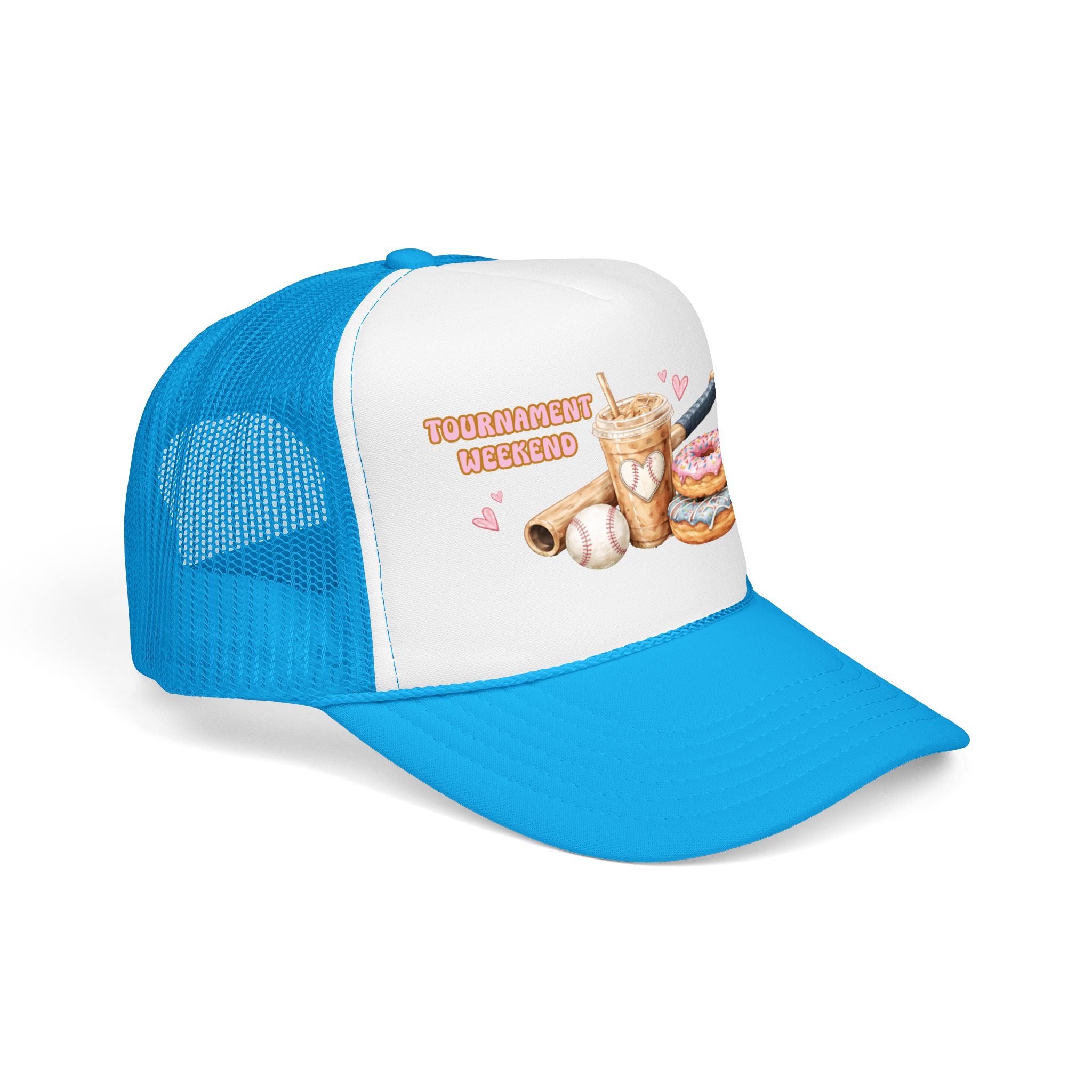 Tournament Weekend Trucker Hat — "Fueled by Coffee & Chaos" Baseball Cap