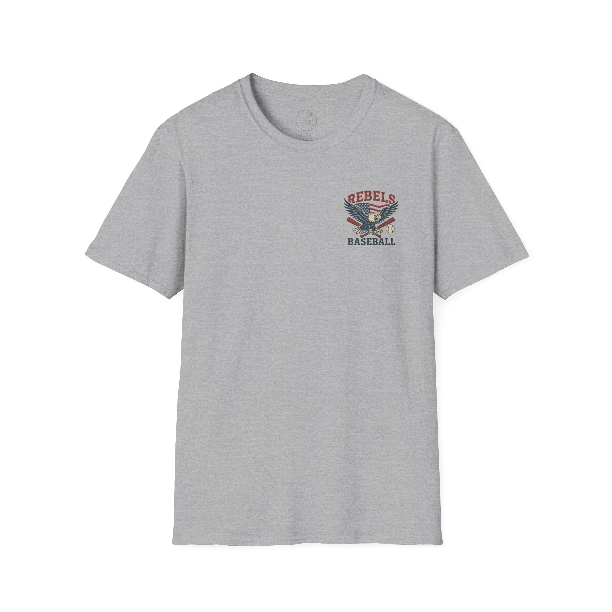 Rebels Eagle Baseball T-Shirt | Vintage Sports Team Shirt