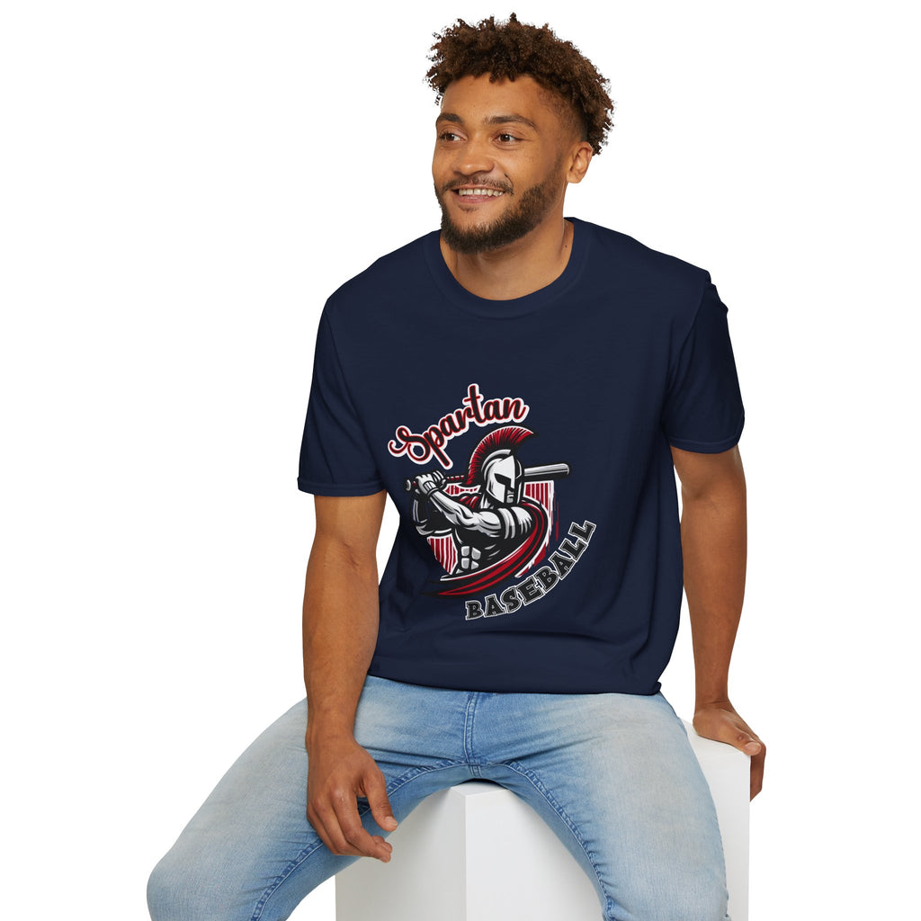 Spartan Baseball T-Shirt | Spartan Helmet Batter Sports Shirt