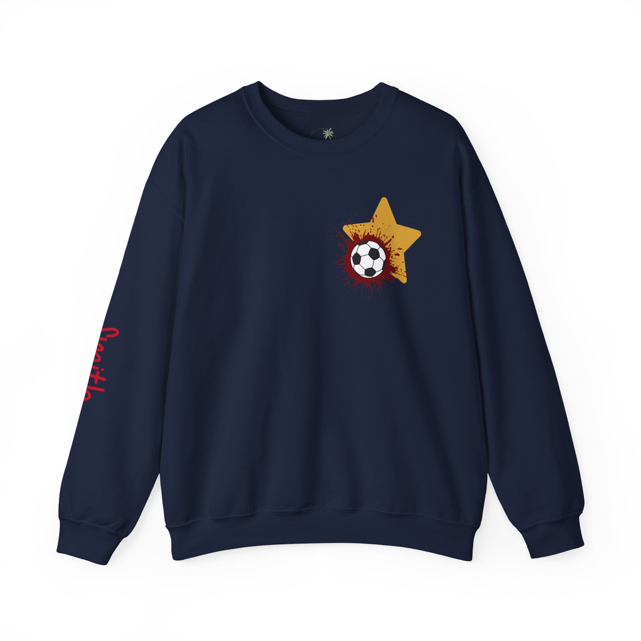 Liberty Soccer Player Crewneck Sweatshirt | My Favorite Player Back Print