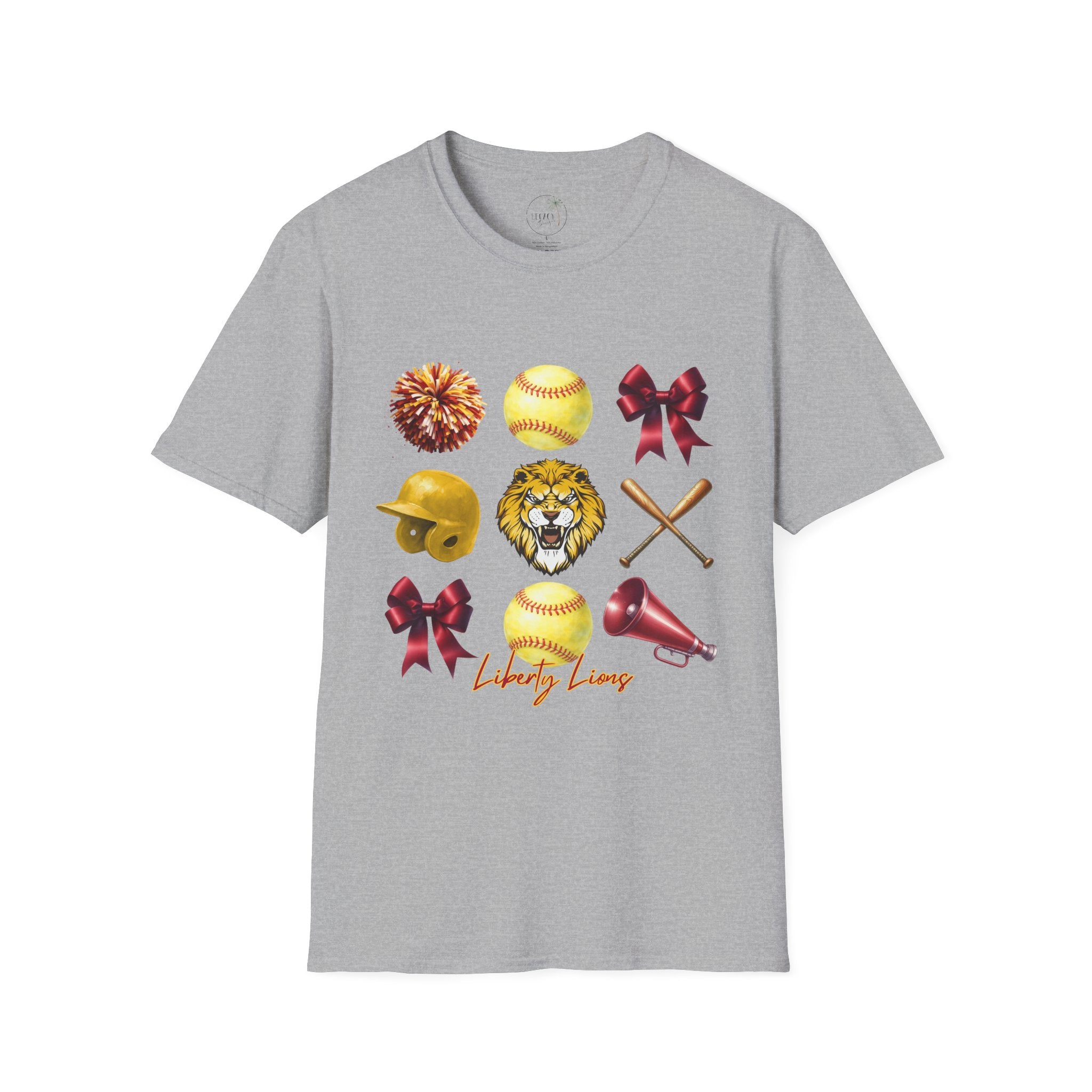 Liberty Lions Softball Team T-Shirt — Liberty Lions Graphic Tee