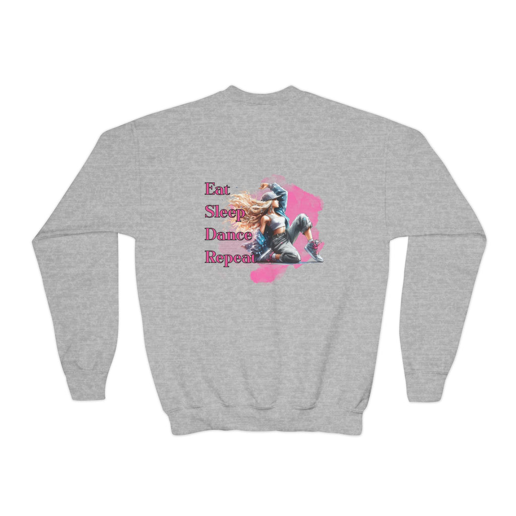 Custom Youth Dance Lovers Crewneck , Personalized Gift for Kids, Dance Sweatshirt, Fun Fashion for Youth, Kids' Activewear