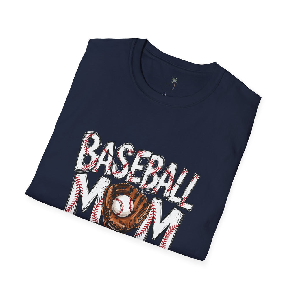 Baseball Mom T-Shirt | Baseball Ball Graphic, Mom Lettering