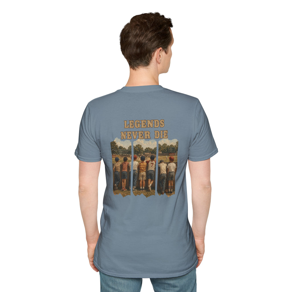 Vintage Baseball Shirt Legends Never Die | Nostalgic Baseball Tee | Baseball Dad Gift | Youth Baseball Mom Shirt | Retro Baseball Graphic