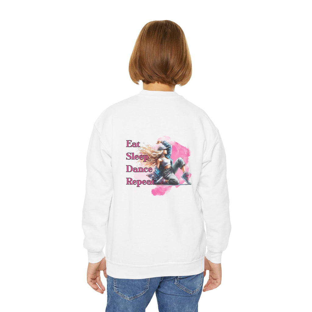 Custom Youth Dance Lovers Crewneck , Personalized Gift for Kids, Dance Sweatshirt, Fun Fashion for Youth, Kids' Activewear