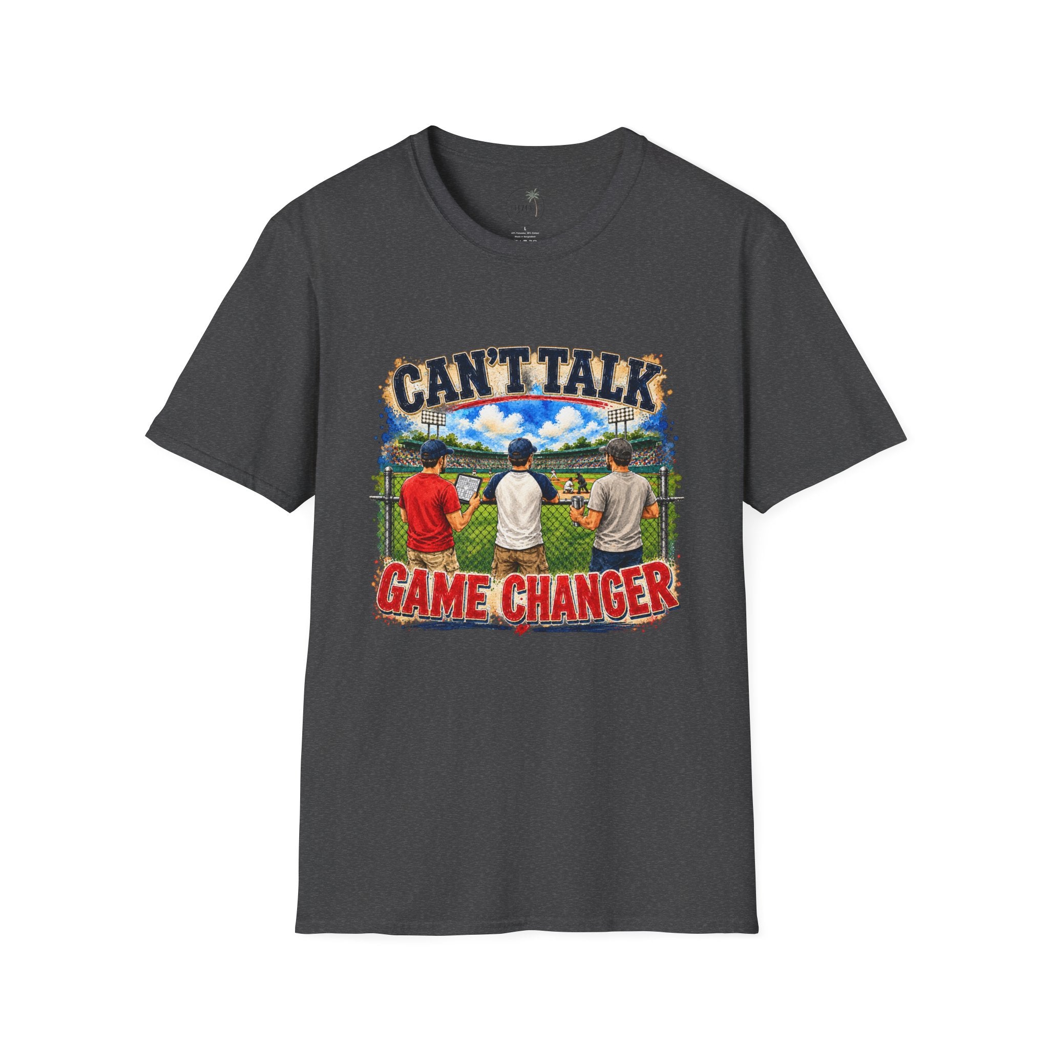 Can't Talk Game Changer T-Shirt | Baseball Field Scene