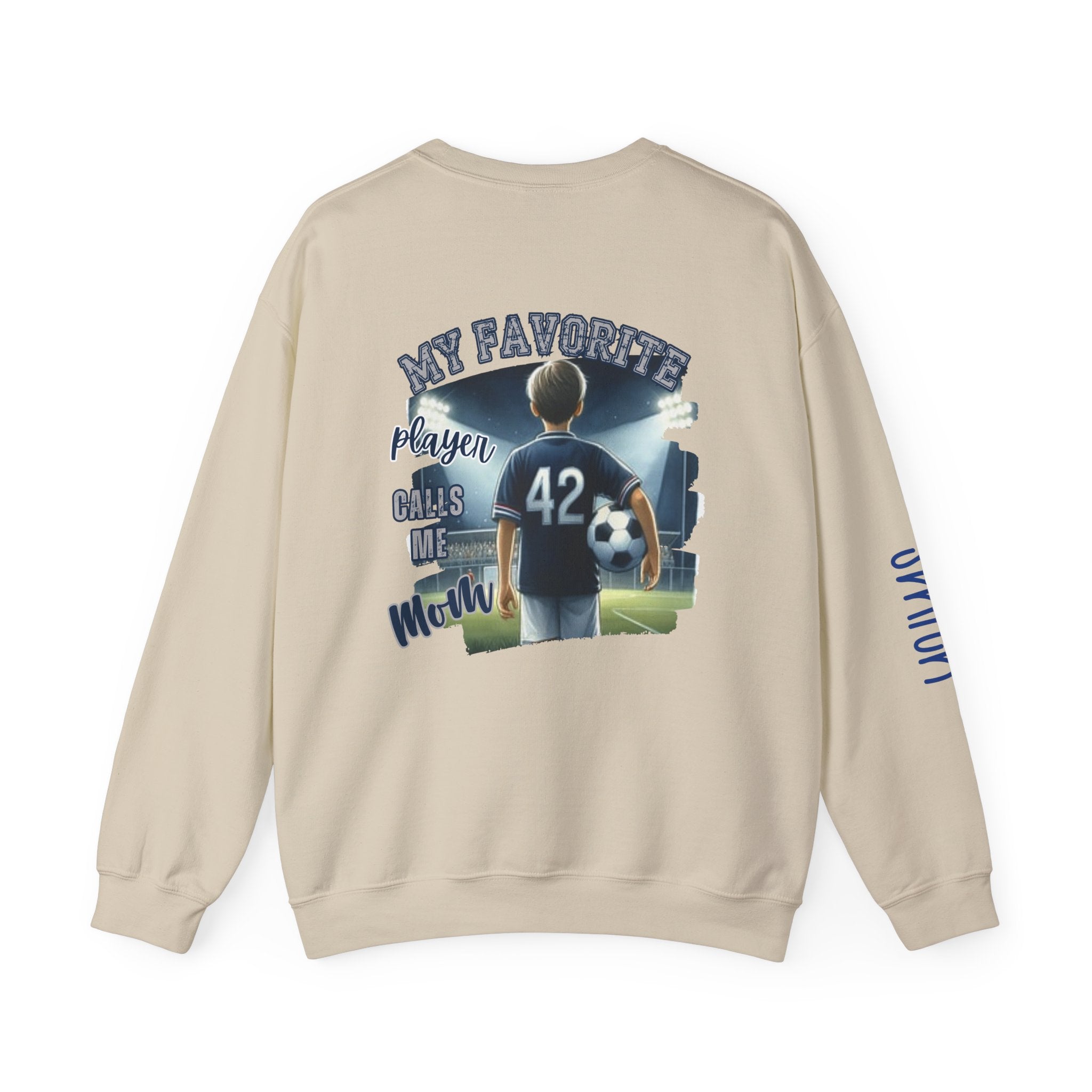 Freedom Falcons Soccer Player Crewneck Sweatshirt | My Favorite Player Back Print