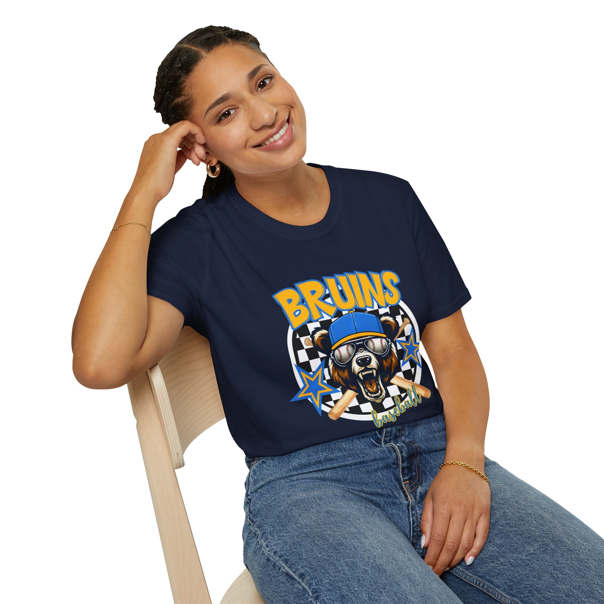 Bruins Bear Baseball T-Shirt | Vintage Mascot, Baseball Bats