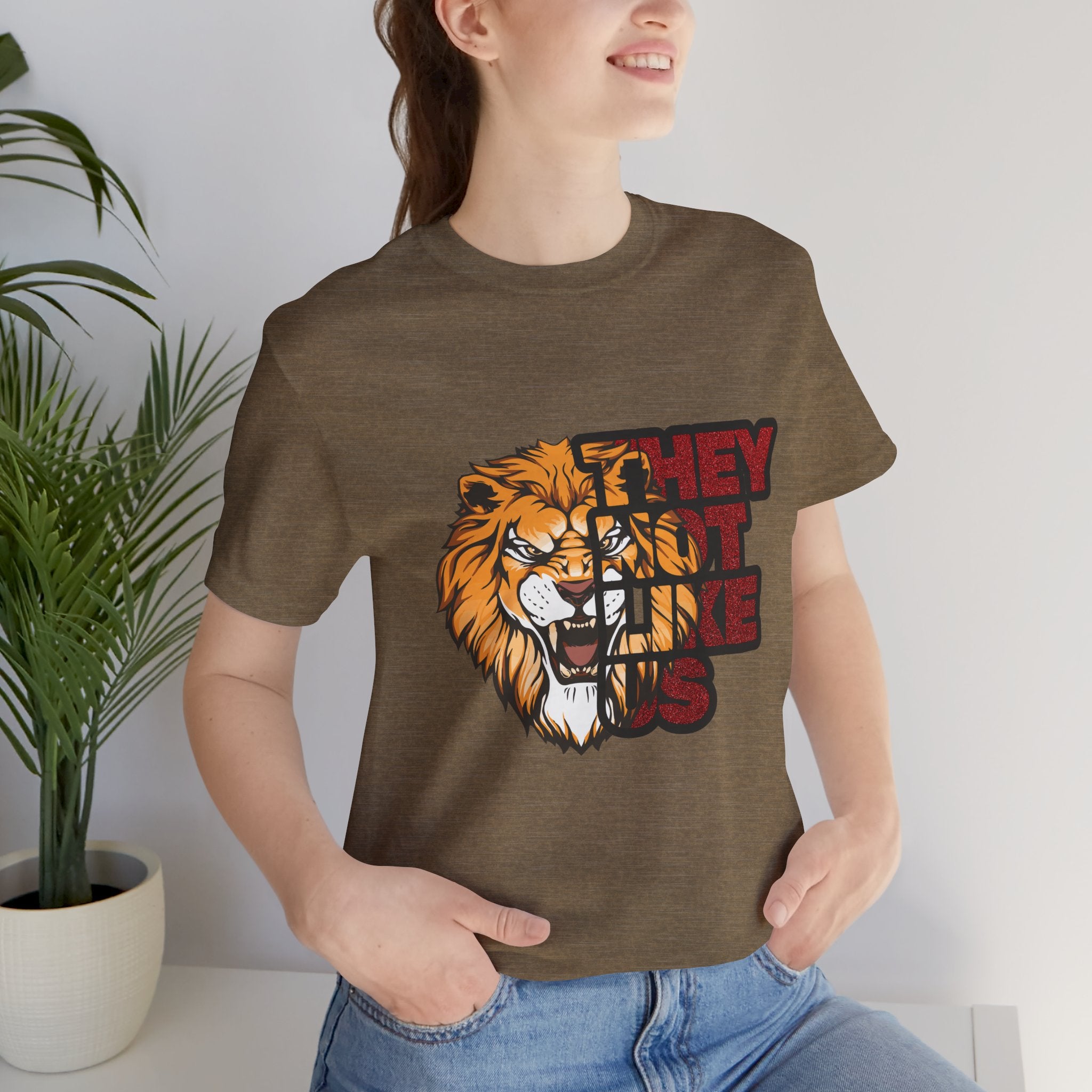 Lion They Not Like Us T-Shirt | Bold Graphic Tee | Sports Fan Pride Shirt | Liberty Lions Tee | Game Day Outfit