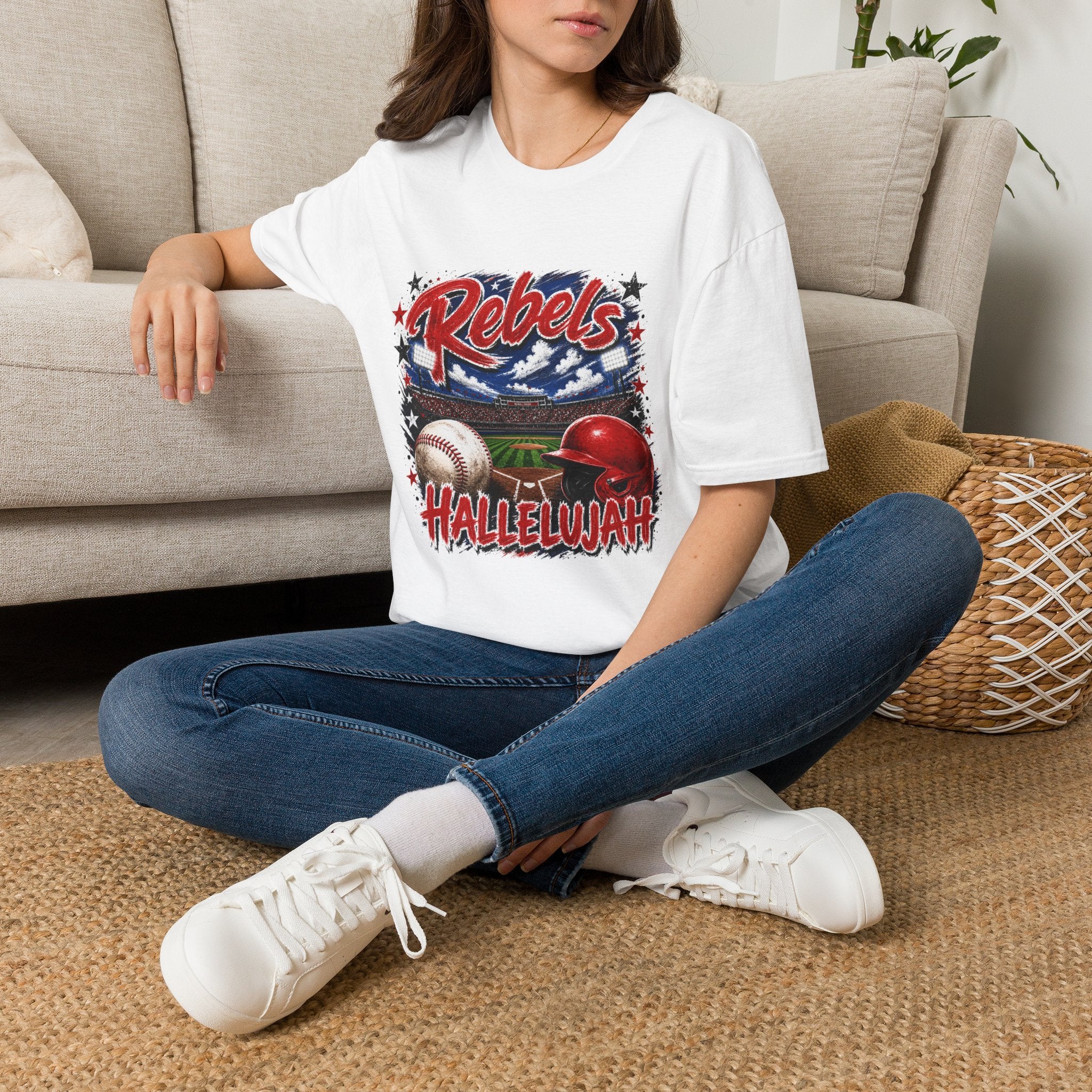Rebels Baseball Graphic T-Shirt — 'Hallelujah' Team Spirit Tee
