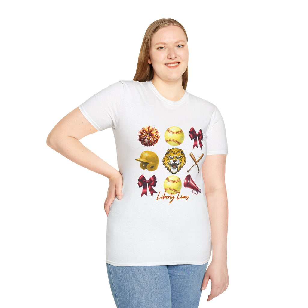 Liberty Lions Softball Team T-Shirt — Liberty Lions Graphic Tee