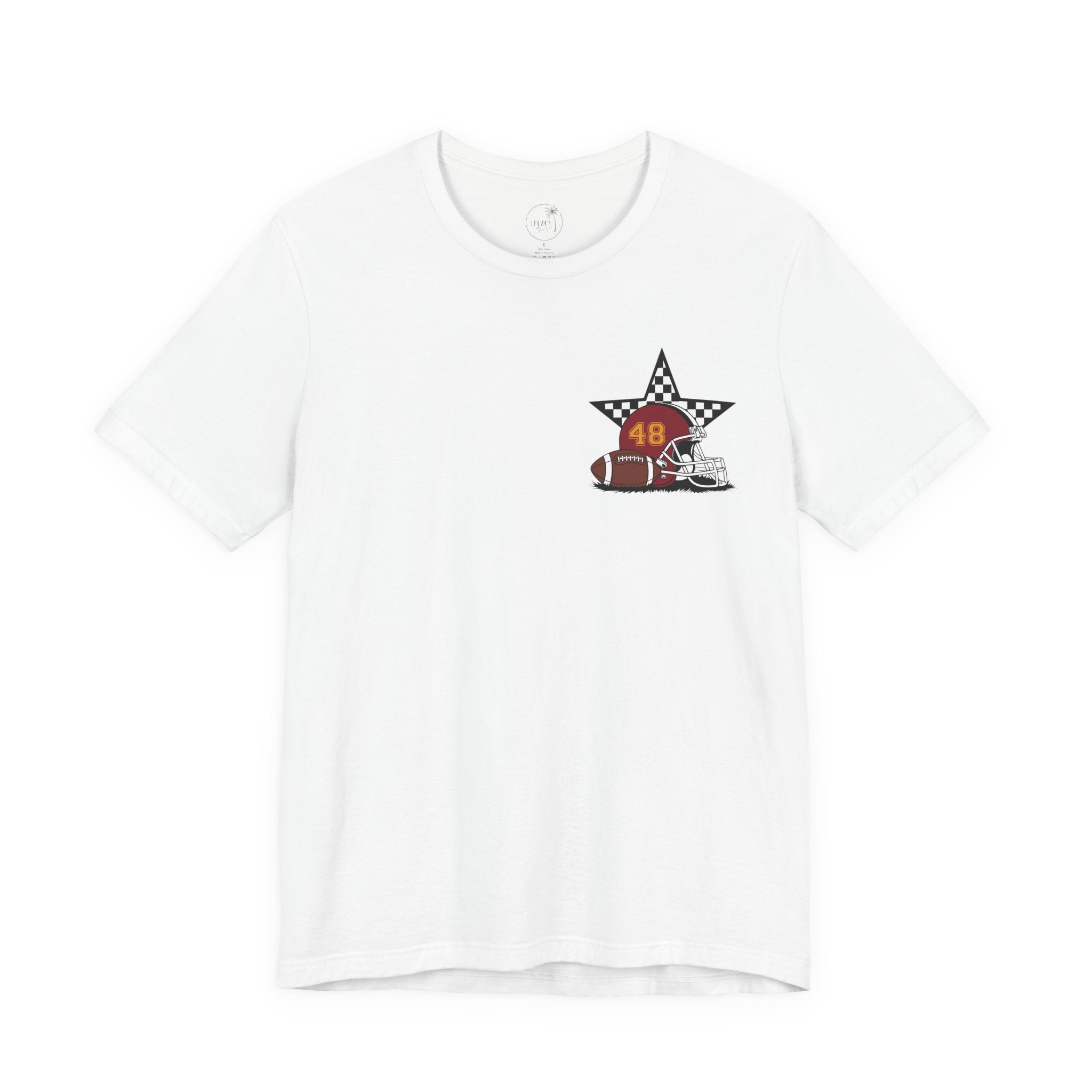 My Favorite Player Calls Me Mom Football T-Shirt | Proud Football Mom Tee | Game Day Shirt for Moms | Sports Mom Gift