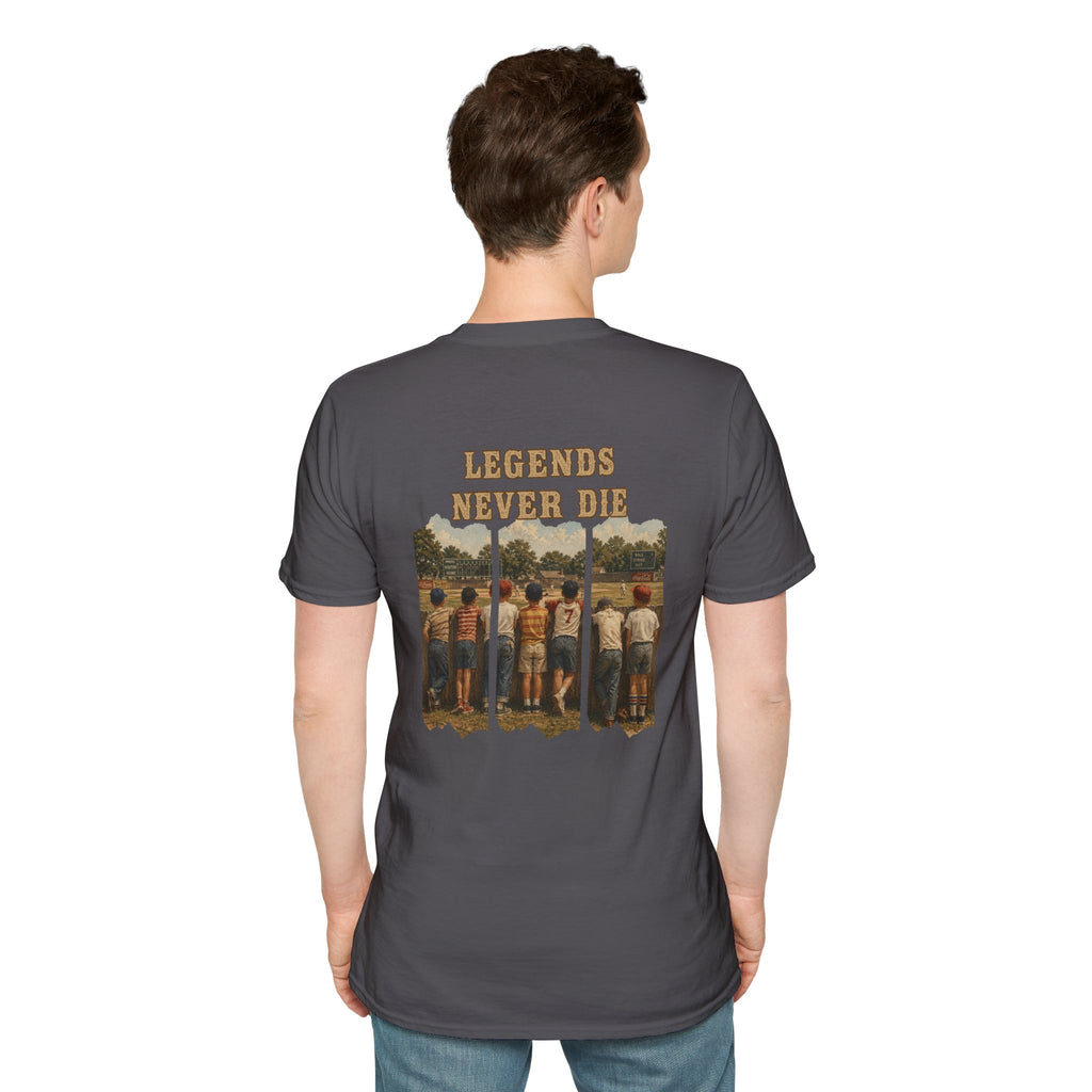 Vintage Baseball Shirt Legends Never Die | Nostalgic Baseball Tee | Baseball Dad Gift | Youth Baseball Mom Shirt | Retro Baseball Graphic