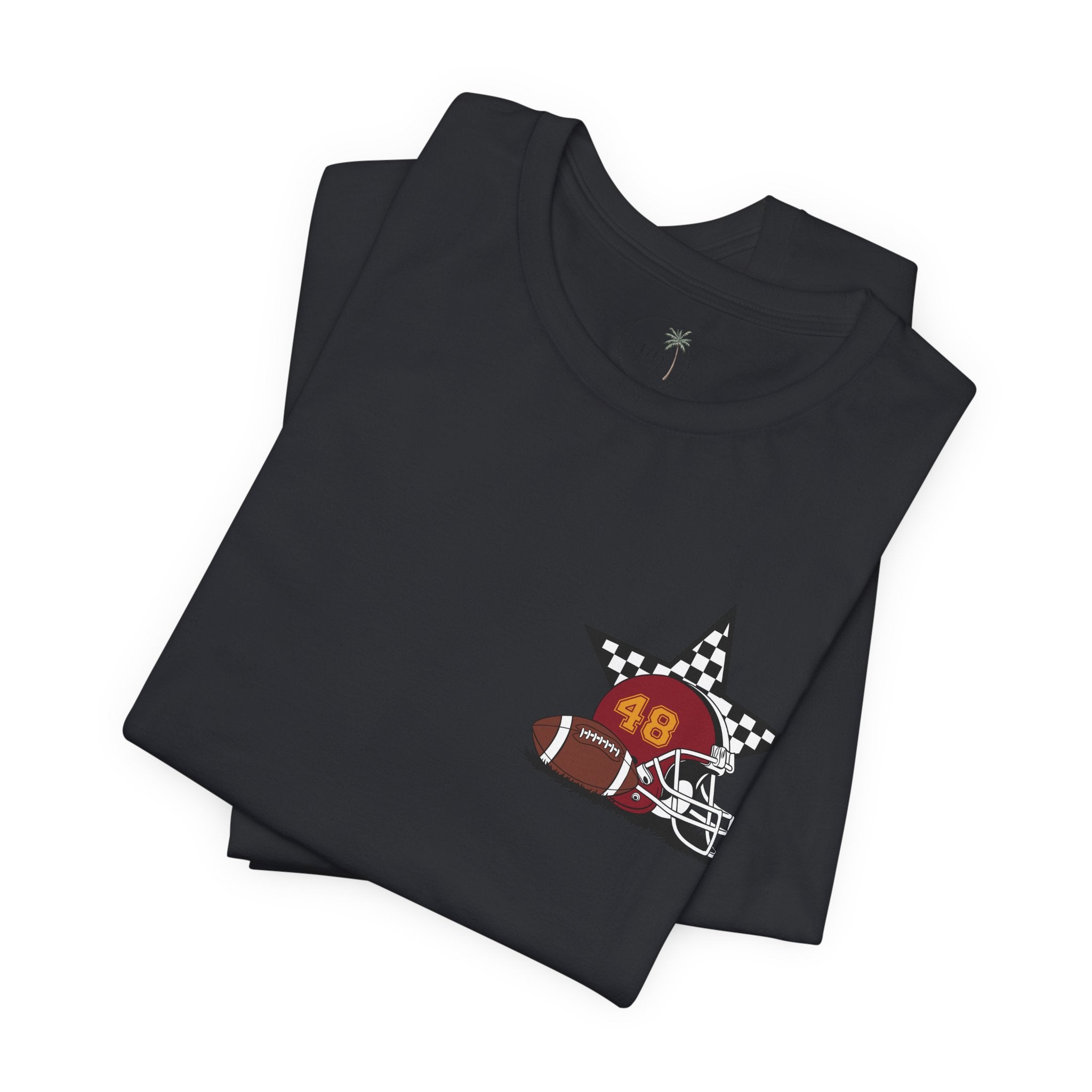 My Favorite Player Calls Me Mom Football T-Shirt | Proud Football Mom Tee | Game Day Shirt for Moms | Sports Mom Gift
