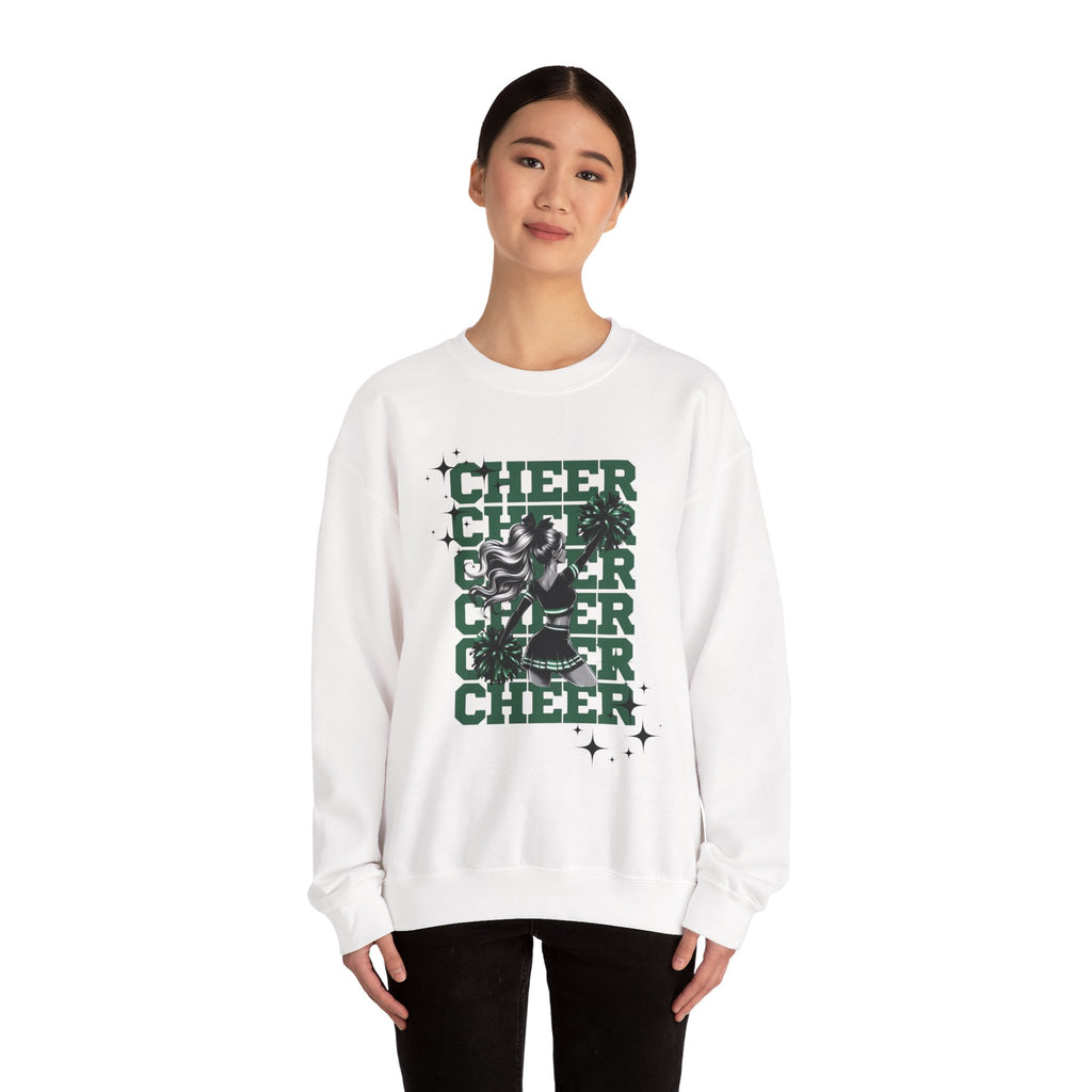 Cheer Black & Green Crewneck Sweatshirt, Cozy Sweatshirt for Cheer Fans, Ideal Gift for Sports Events, Unisex Warm Apparel, Great for [...]