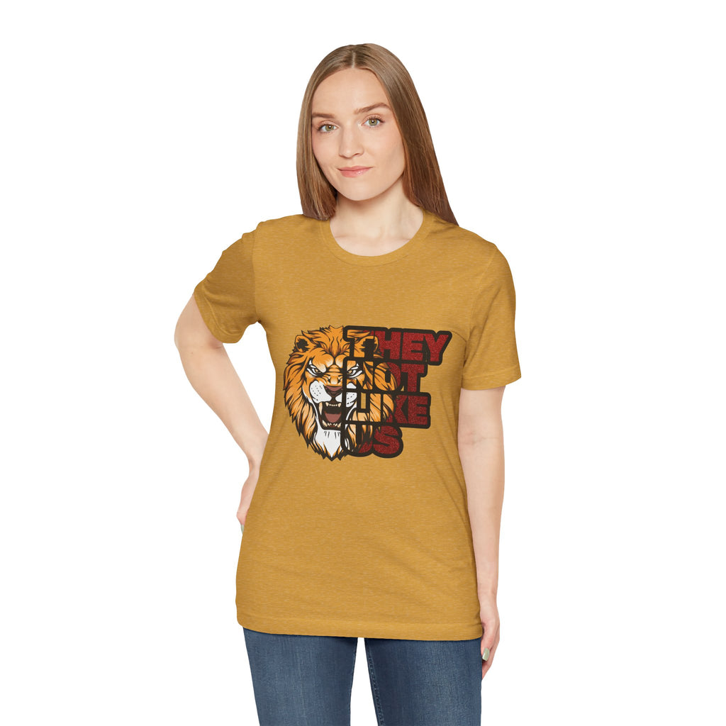 Lion They Not Like Us T-Shirt | Bold Graphic Tee | Sports Fan Pride Shirt | Liberty Lions Tee | Game Day Outfit