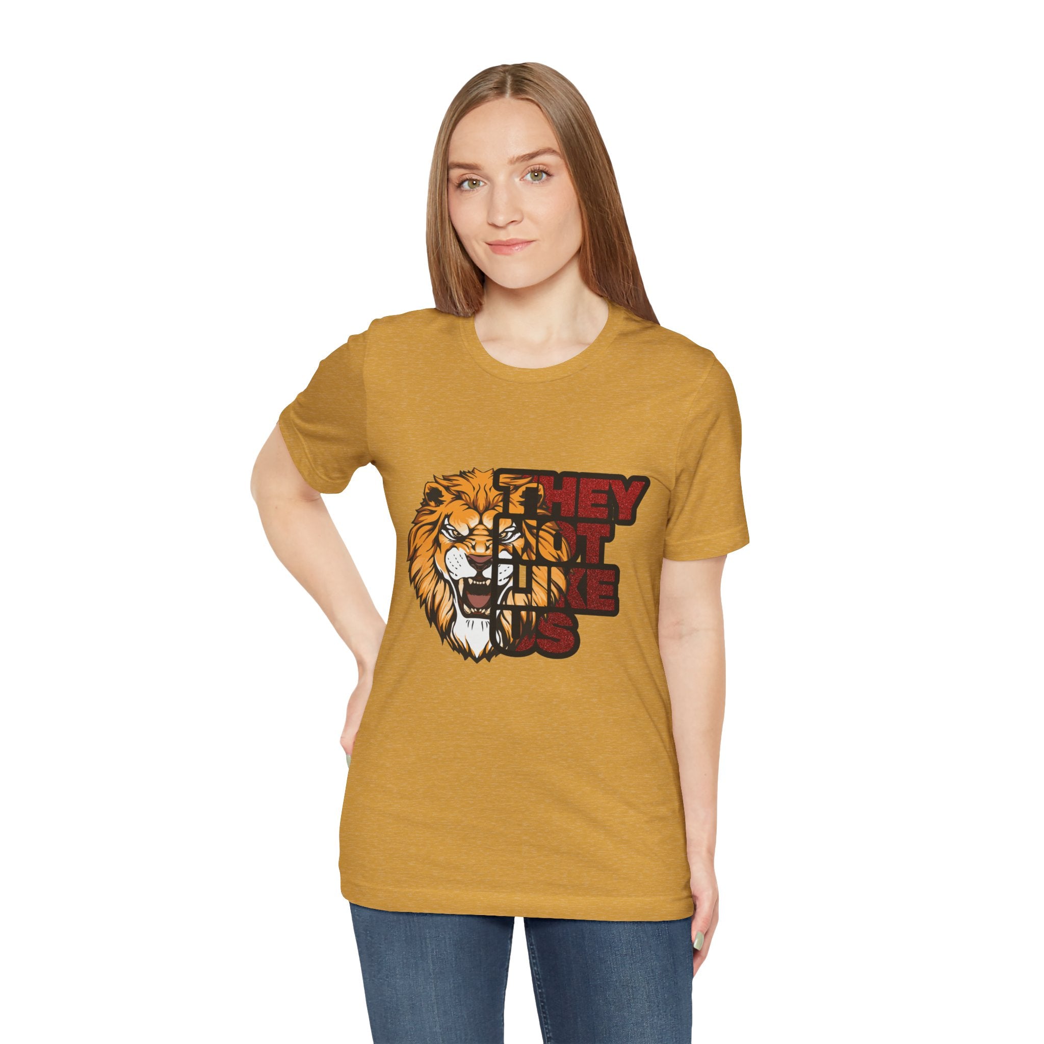 Lion They Not Like Us T-Shirt | Bold Graphic Tee | Sports Fan Pride Shirt | Liberty Lions Tee | Game Day Outfit