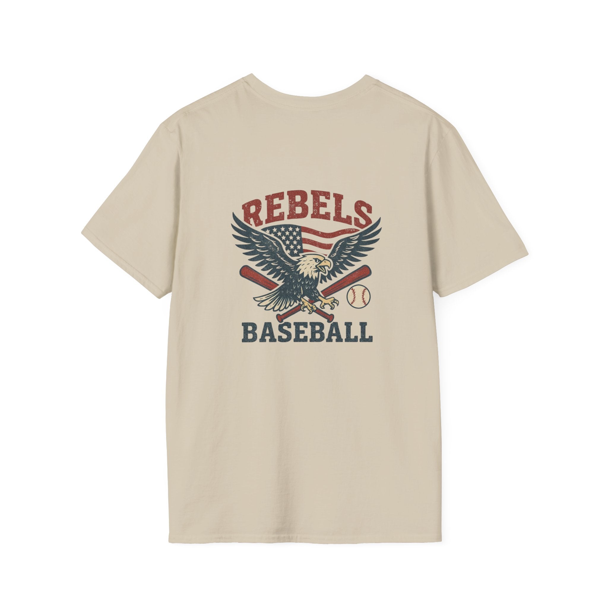 Rebels Eagle Baseball T-Shirt | Vintage Sports Team Shirt
