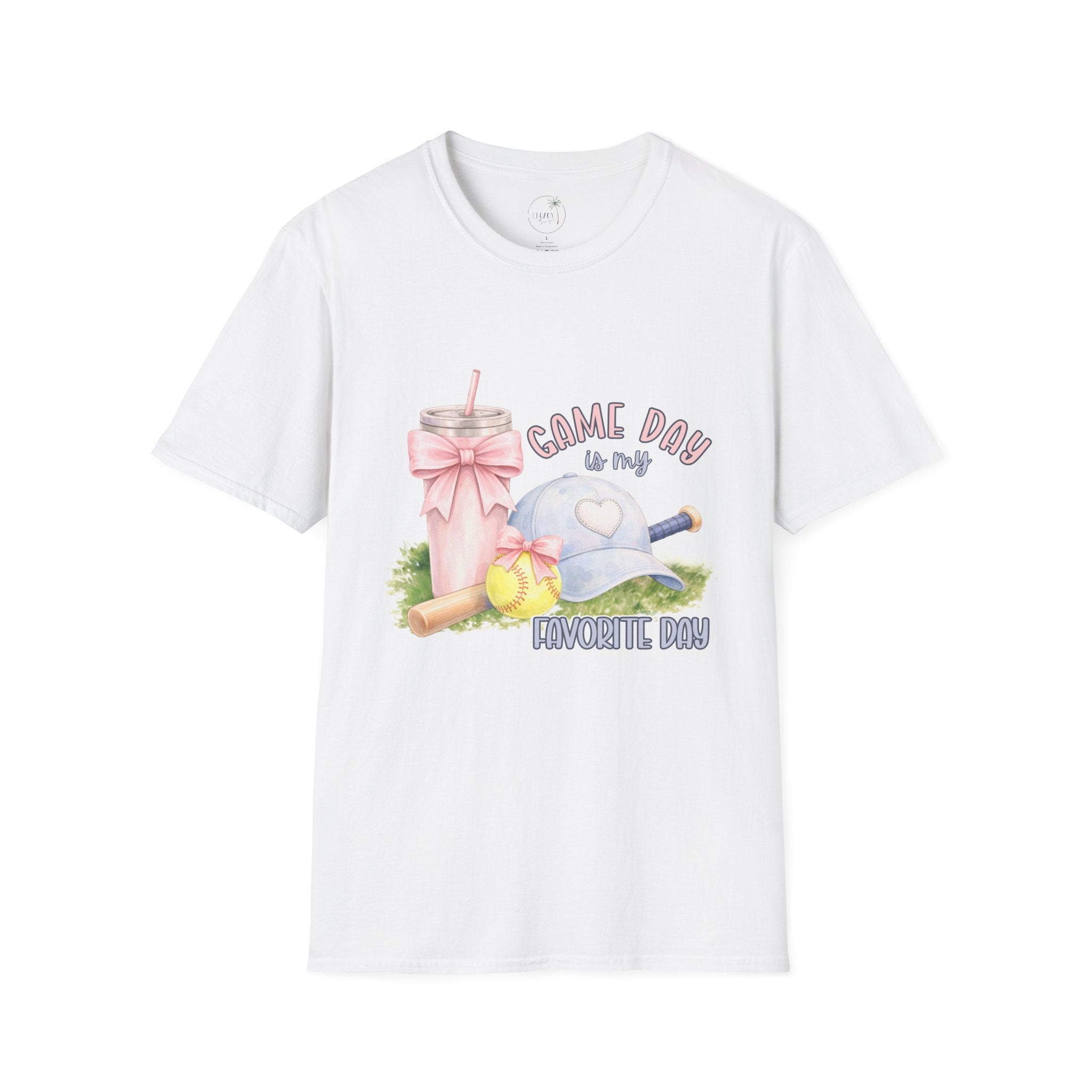 Softball Game Day is my Favorite T-Shirt | Baseball Cap, Cute Sports Design
