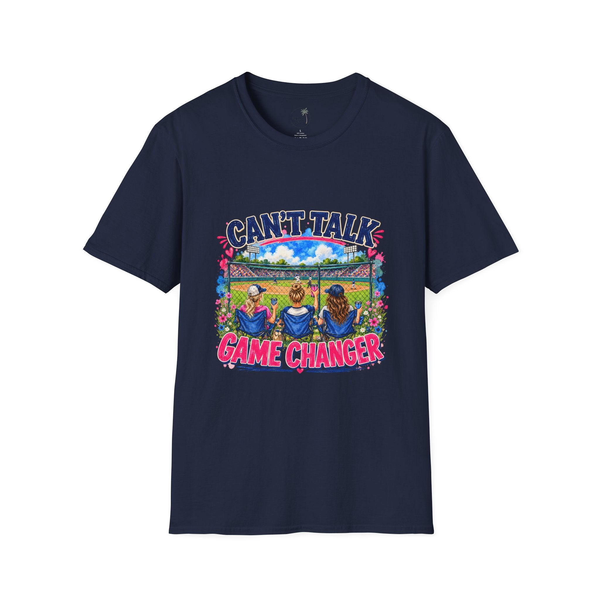 Can't Talk Game Changer T-Shirt | Baseball Field Dugout Design