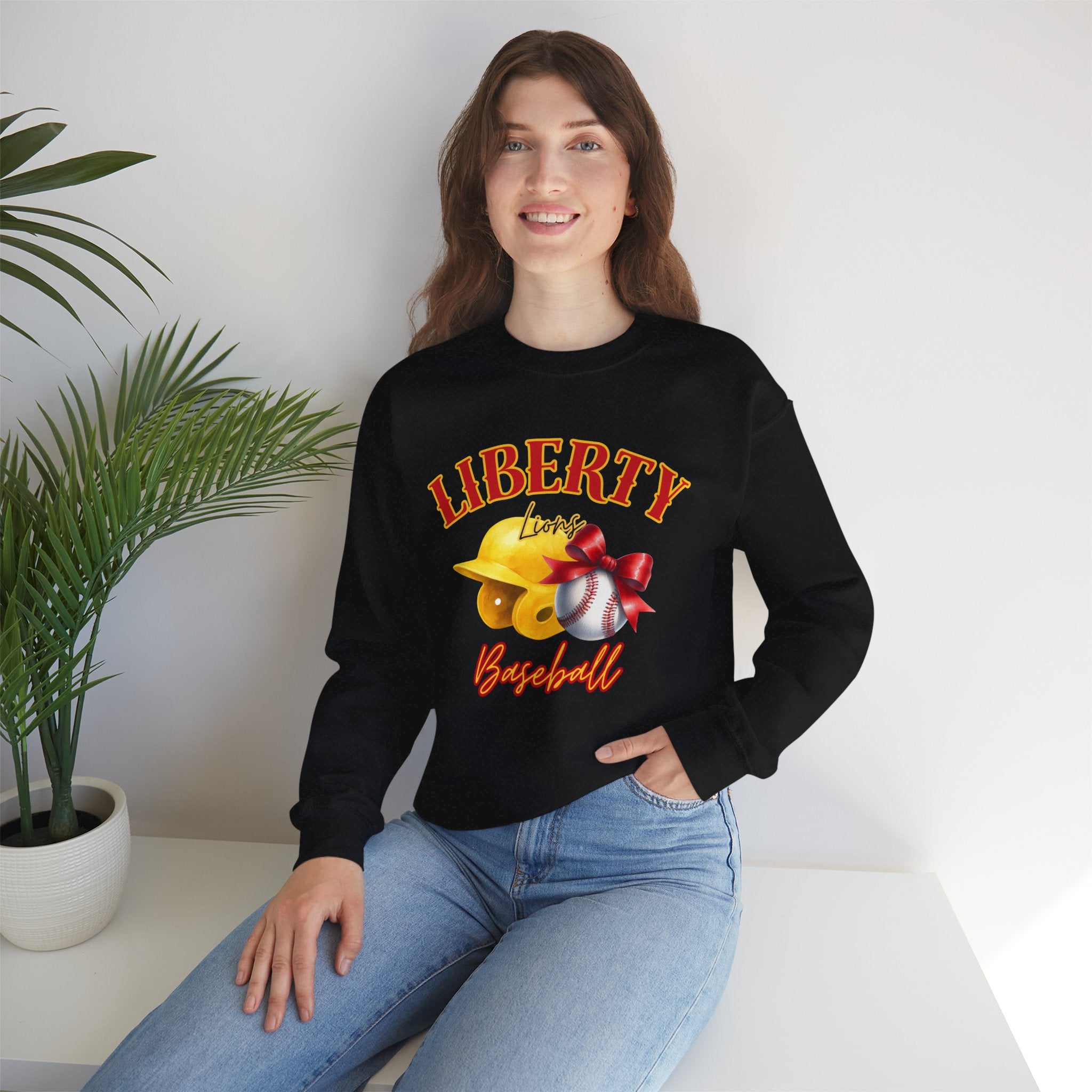 Liberty Highschool Baseball Unisex Heavy Blend™ Crewneck Sweatshirt