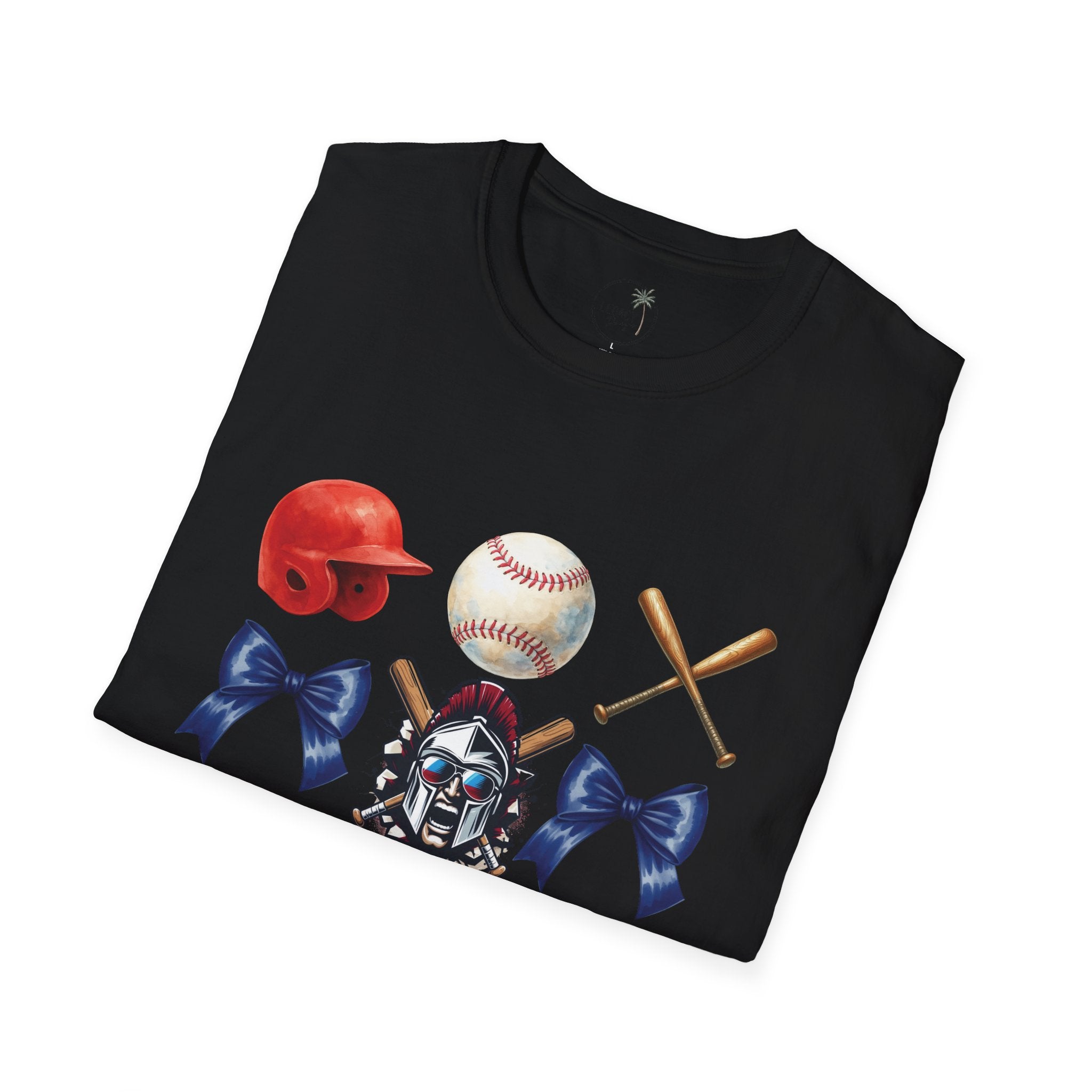 Spartan Baseball Helmet and Gear T-Shirt | Baseball bats, balls, catcher mask, bows