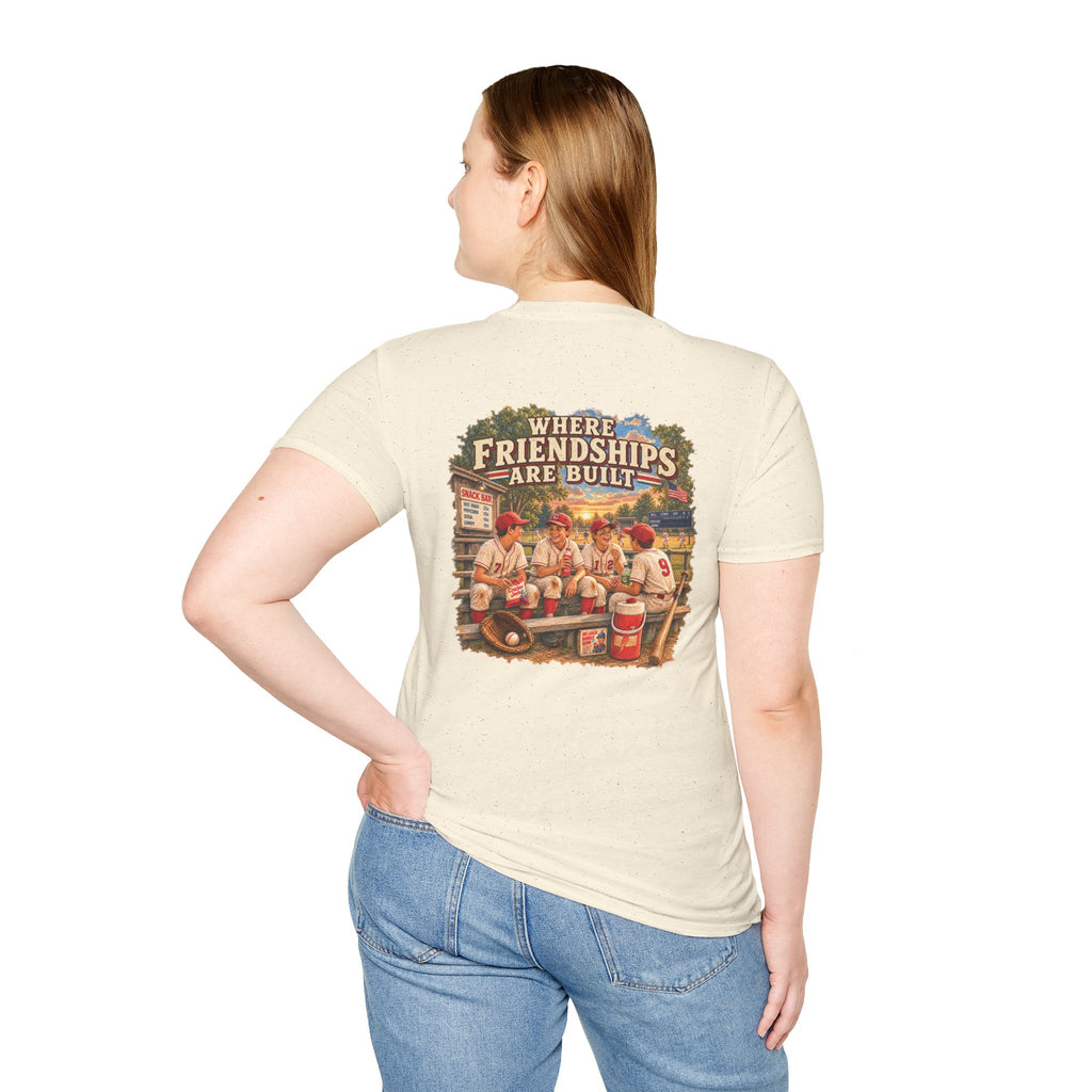 Vintage Baseball Nostalgia Shirt, Where Friendships Are Built Tee, Classic Baseball Fan Shirt, Game Day Graphic Tee, Sports Lover Gift