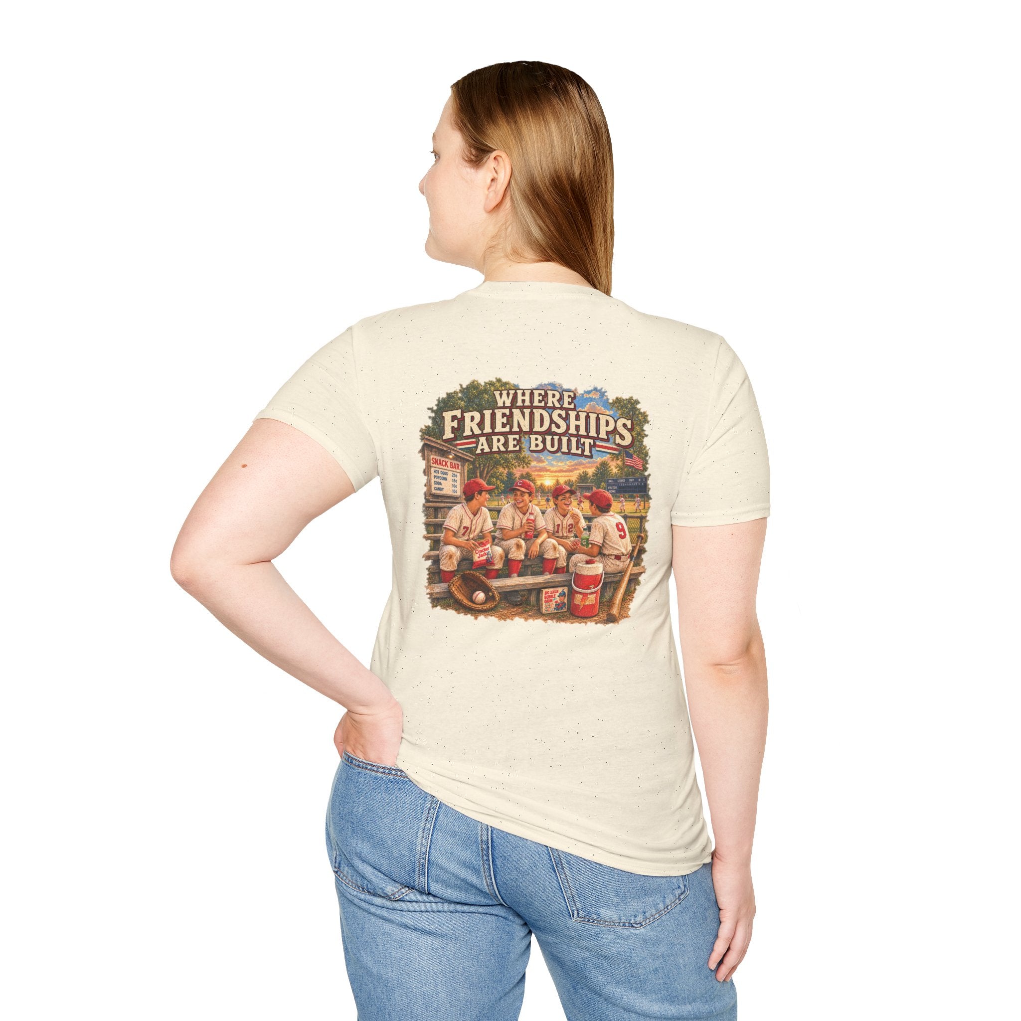 Vintage Baseball Nostalgia Shirt, Where Friendships Are Built Tee, Classic Baseball Fan Shirt, Game Day Graphic Tee, Sports Lover Gift